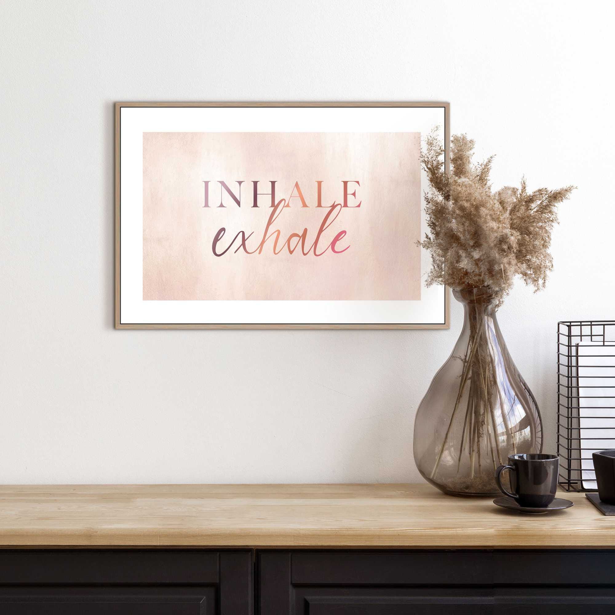 Image of Reinders Bild mit Rahmen "Inhale Exhale"