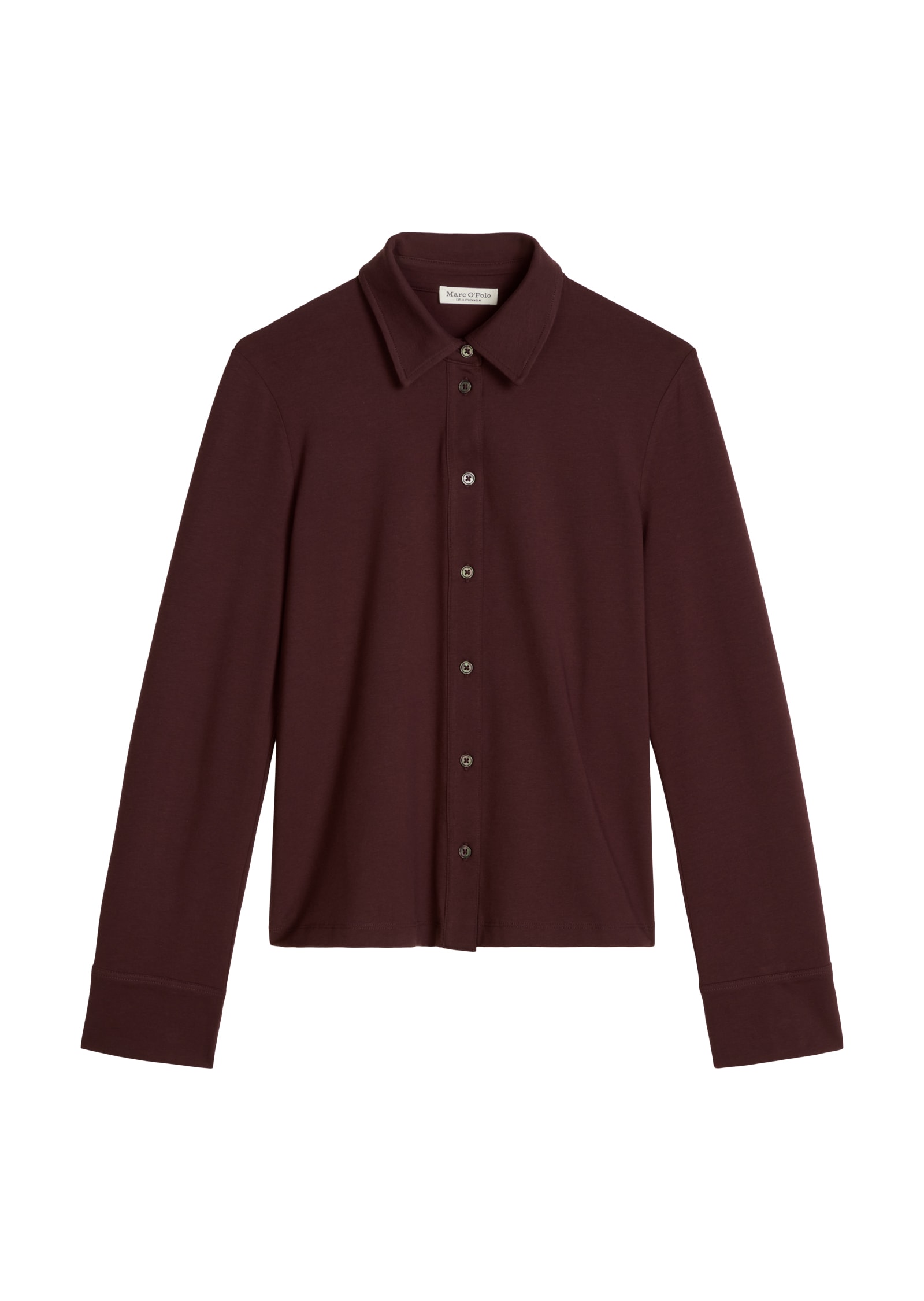 Marc O'Polo Blouse chemise en coton extensible avec effet papier