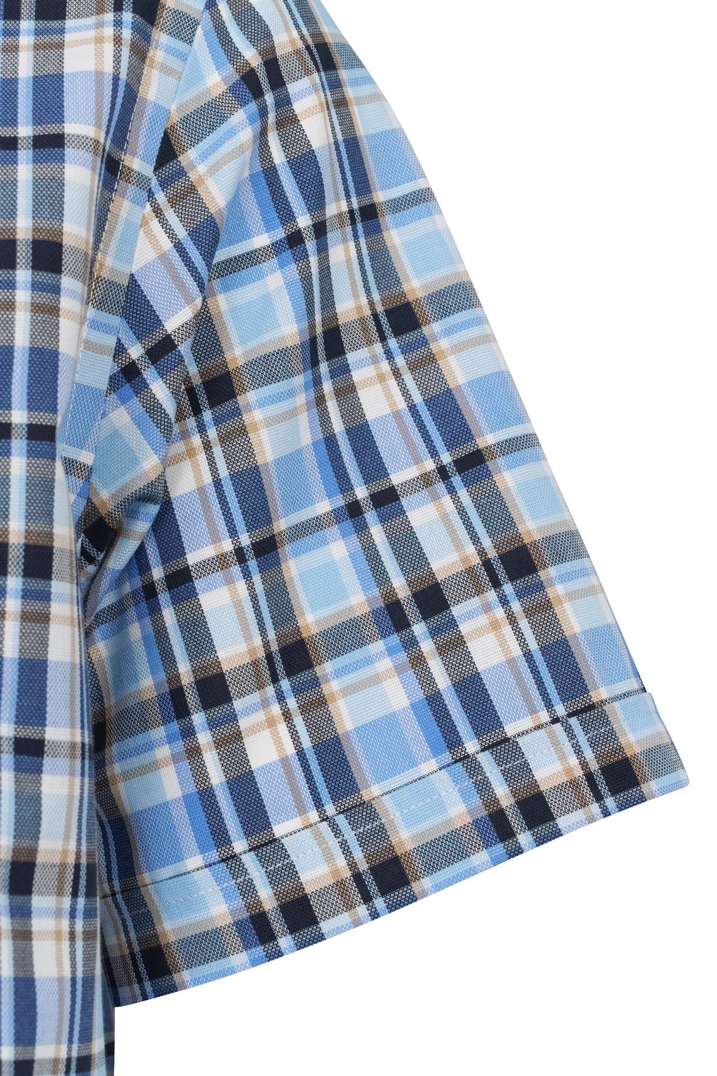 bugatti Kurzarmhemd mit Karo-Muster