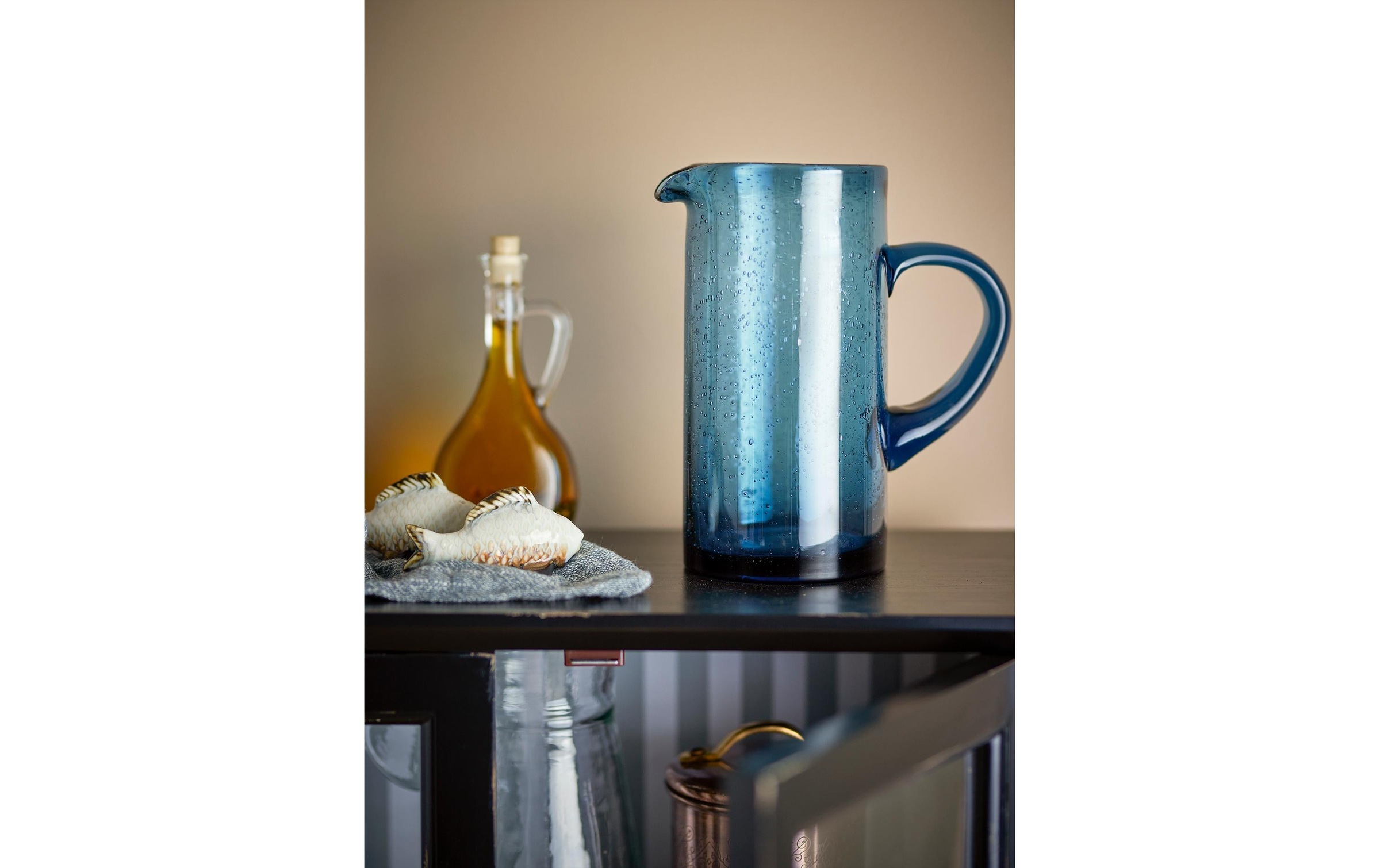 Bloomingville Cruche à eau »Tabby 1,1 l, Blau«