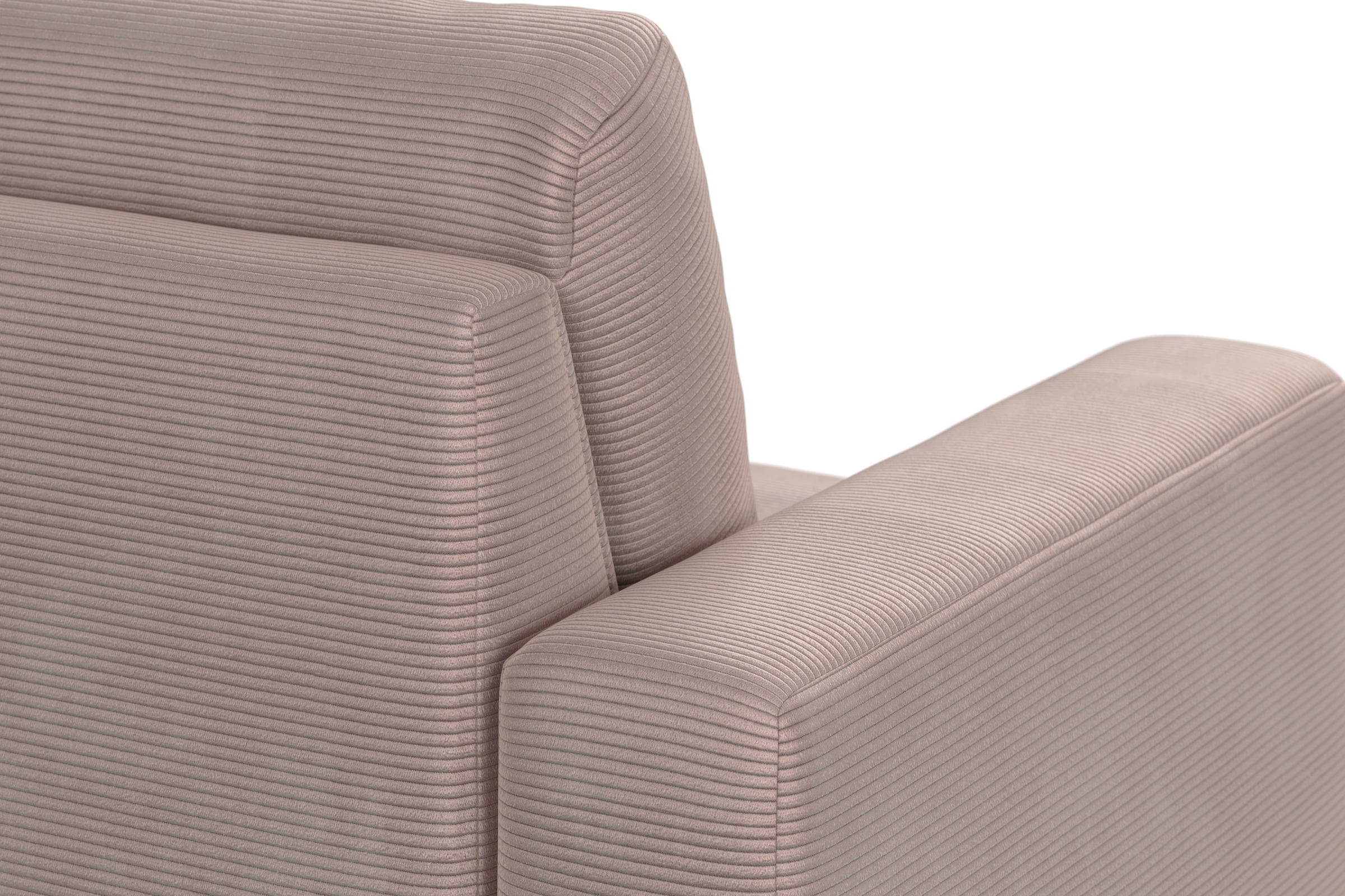 Home affaire Ecksofa »Summer L-Form«, mit Recamiere, mit oder ohne Bettfunktion und Bettkasten, Cord-Bezug