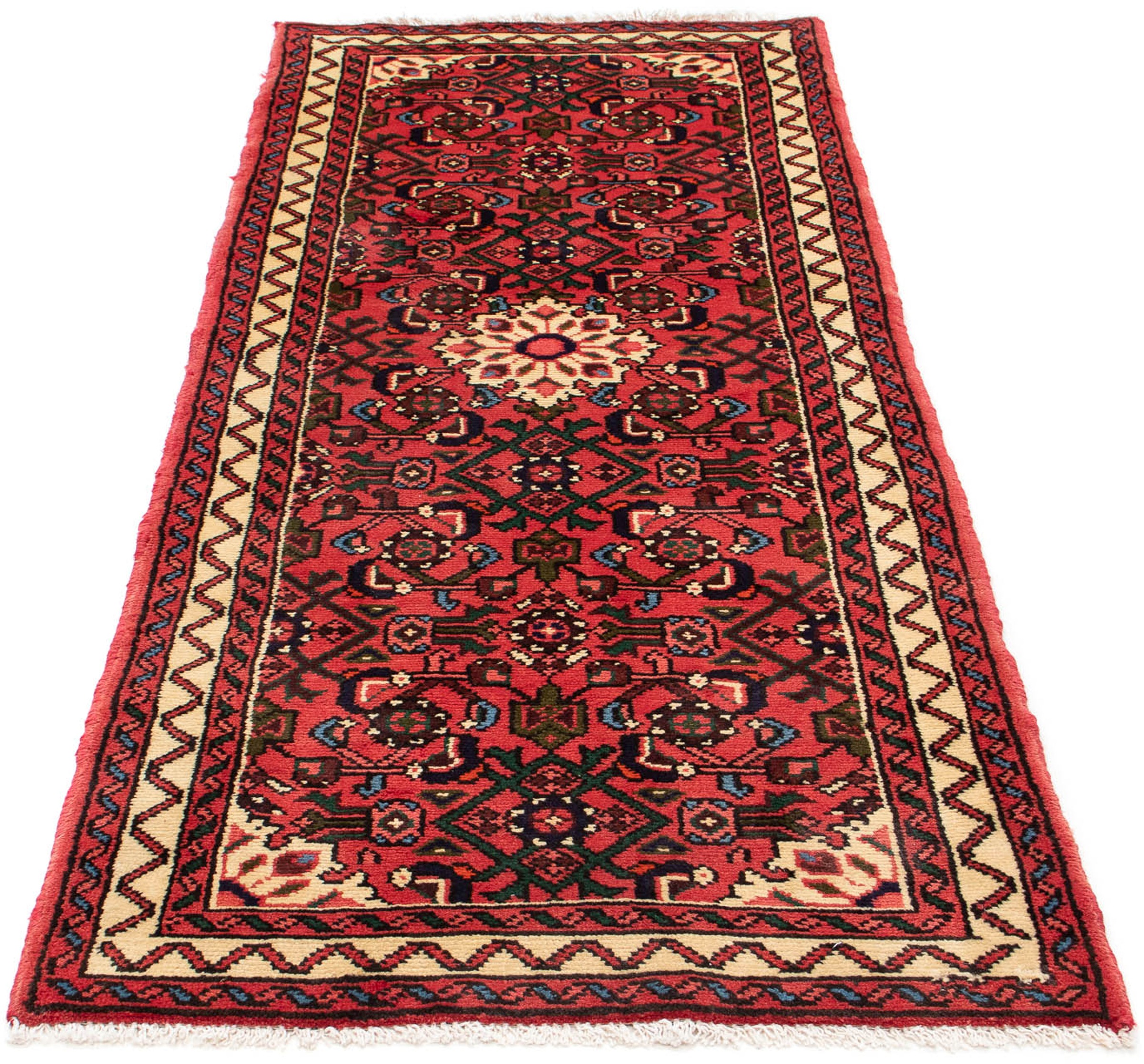 Image of morgenland Orientteppich »Perser - Nomadic - 190 x 80 cm - dunkelrot«, rechteckig, 10 mm Höhe, Wohnzimmer, Handgeknüpft, Einzelstück mit Zertifikat bei Ackermann Versand Schweiz