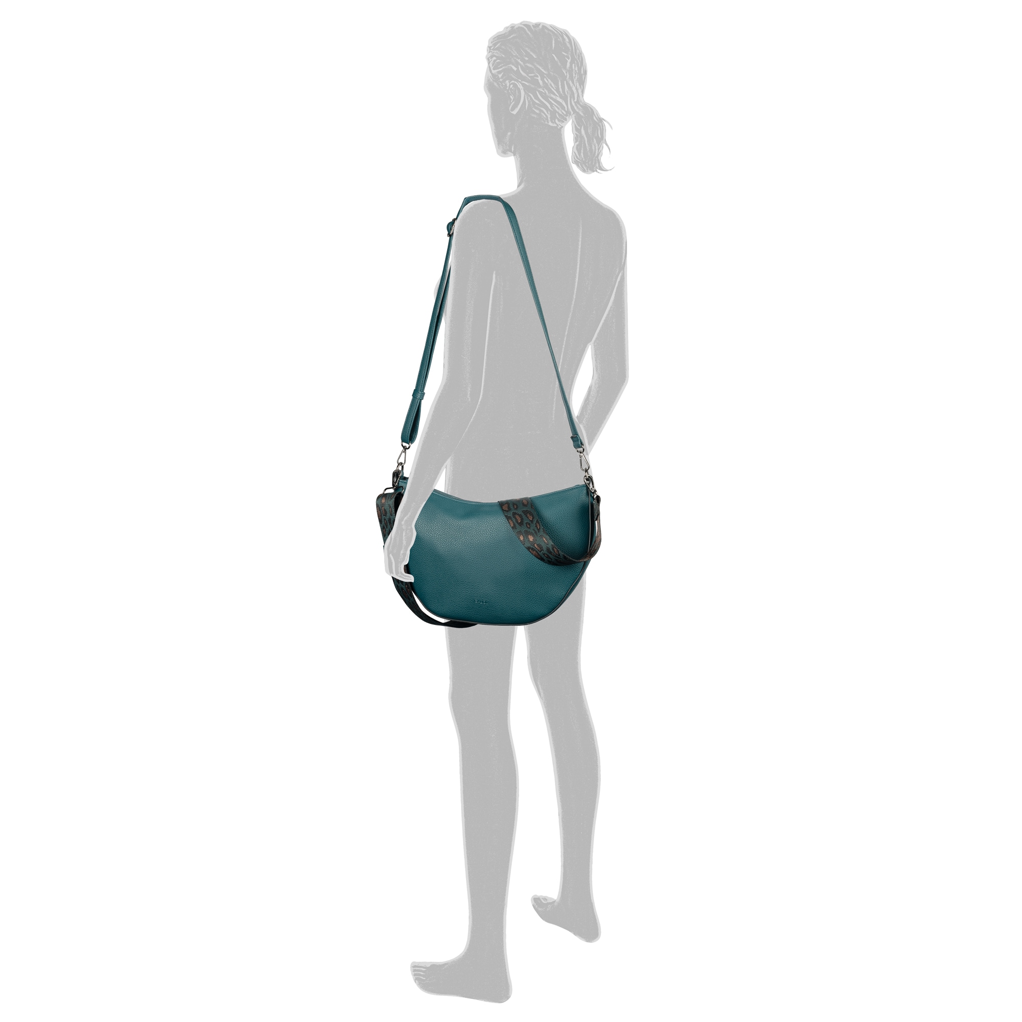 Gabor Sac à bandoulière »Linda« Sac bandoulière femme, sac à main, sac fourre-tout avec embossage logo