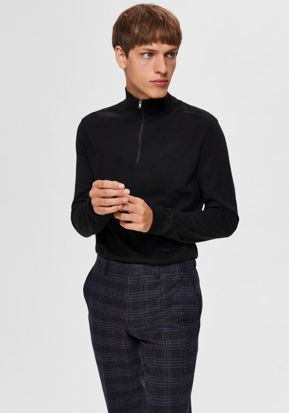 Image of SELECTED HOMME Troyer »Berg Half Zip Cardigan« bei Ackermann Versand Schweiz