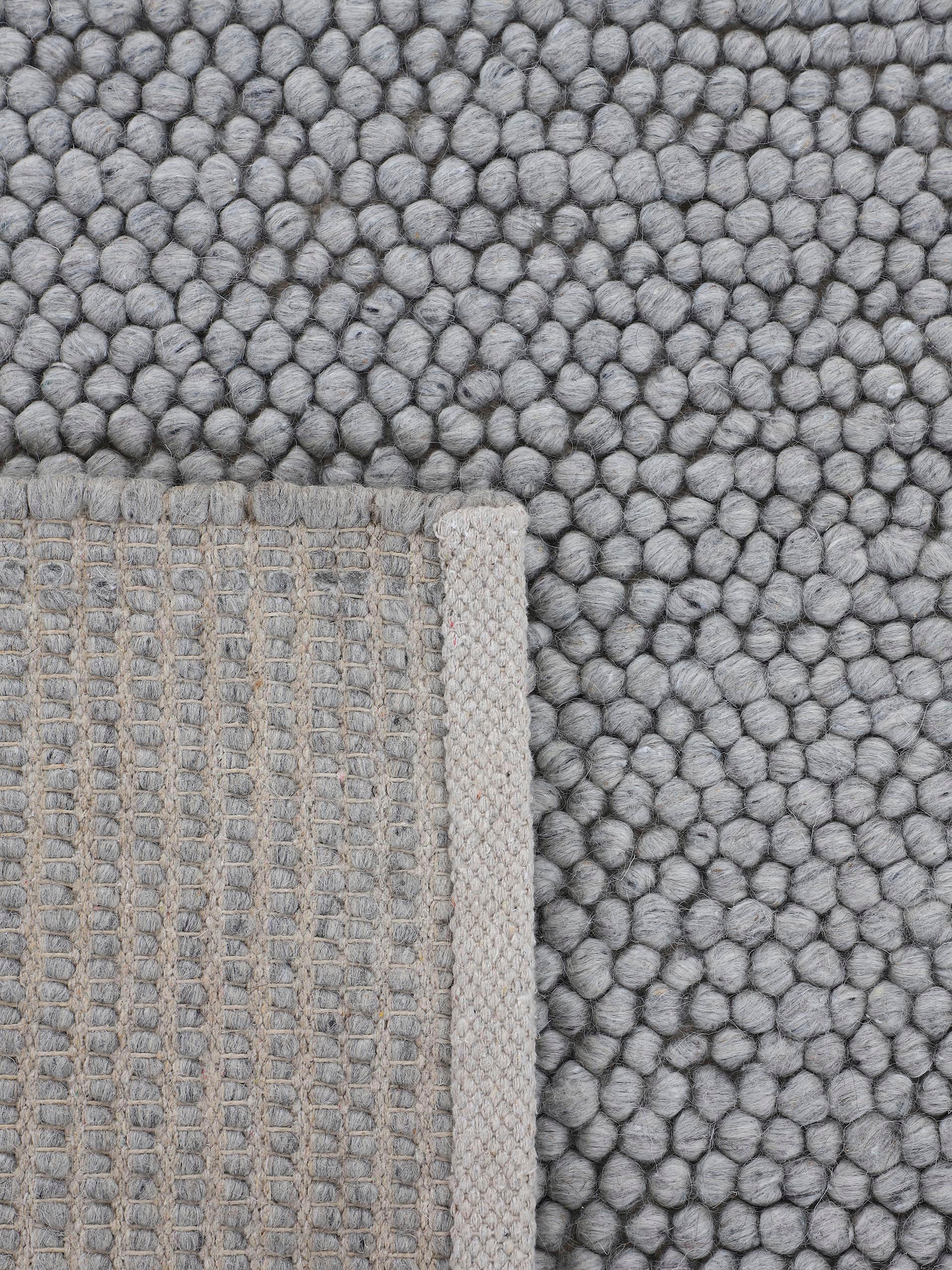 carpetfine Teppich »Calo«, rund, Handweb Teppich, Uni-Farben, meliert, handgewebt, 70% Wolle