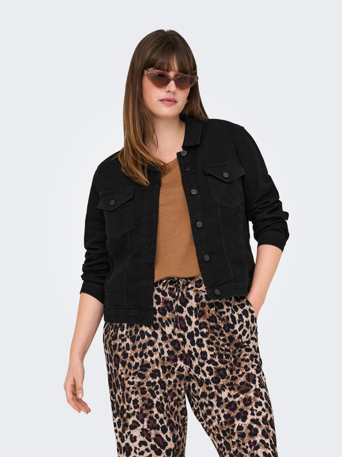 ONLY CARMAKOMA Jeansjacke »CARWESPA LS JACKET BLACK DNM«