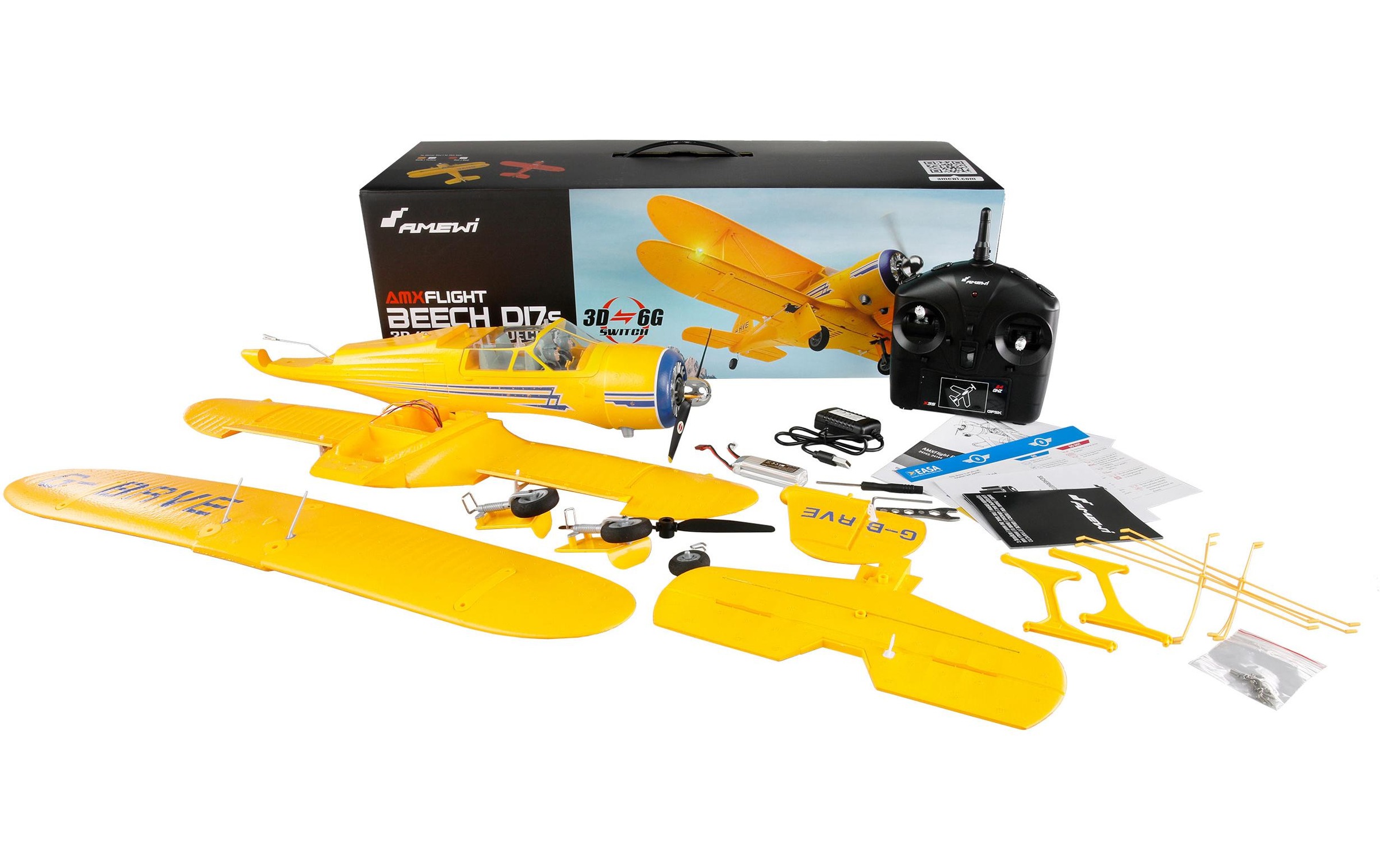 Amewi RC-Flugzeug »Amewi AMXflight Beech D17s 3D, 6G, RTF«