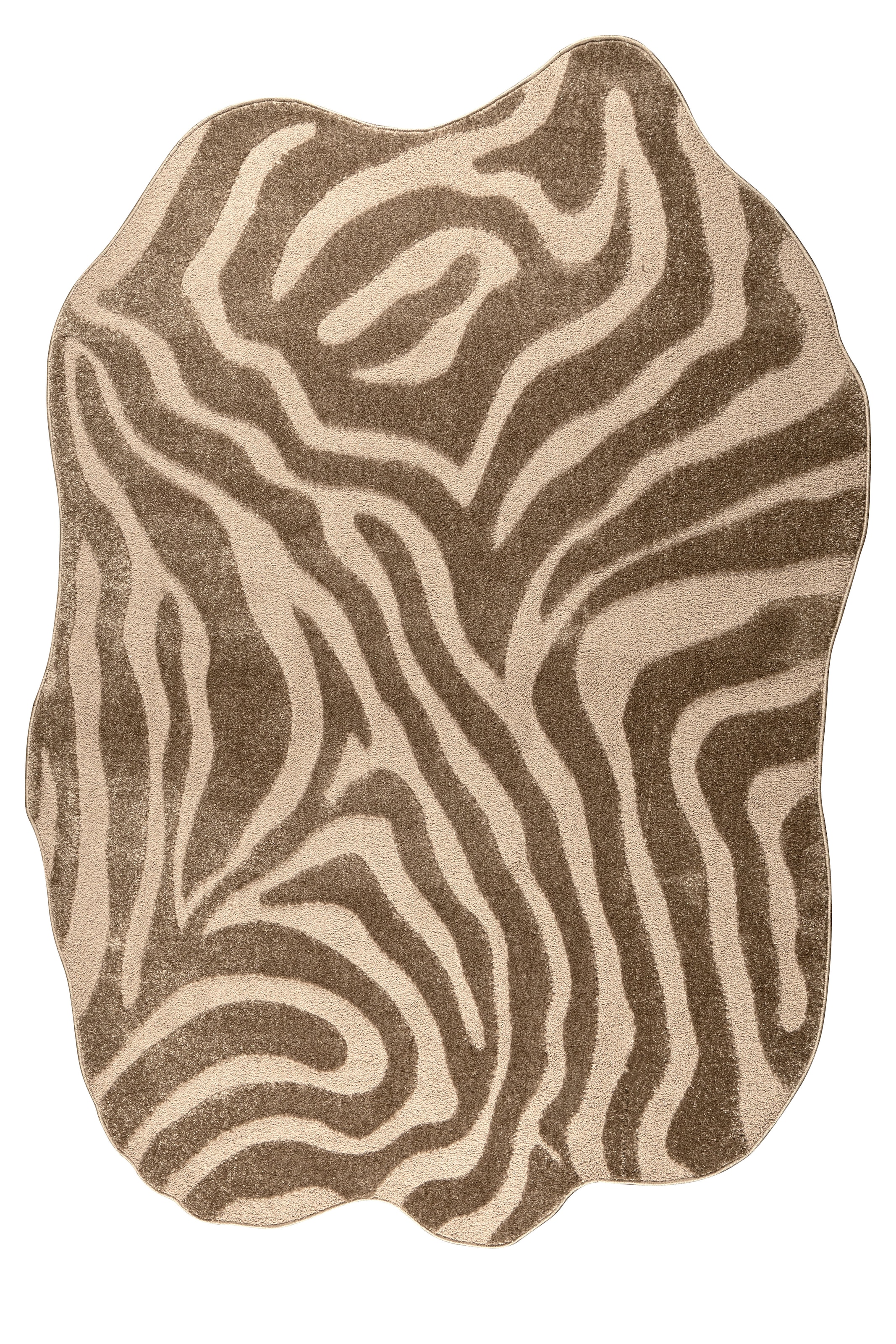 GOODproduct Teppich »Zebra, besondere Form« rechteckig 12 mm Höhe Animal Print, Tiermotiv, Wohnzimmer, Schlafzimmer