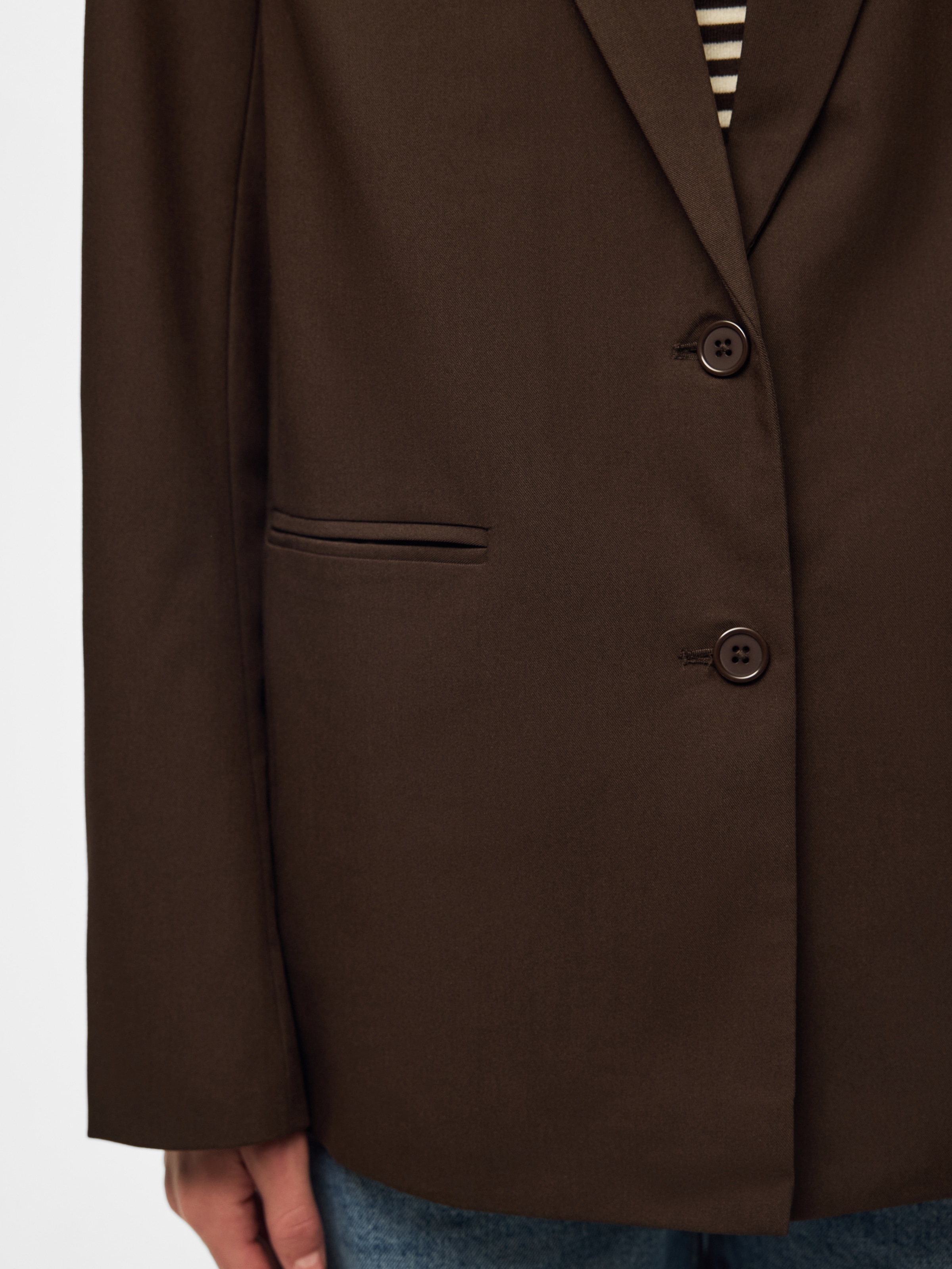pieces Longblazer »PCBOSELLA LS LOOSE BLAZER NOOS BC« Materialmix