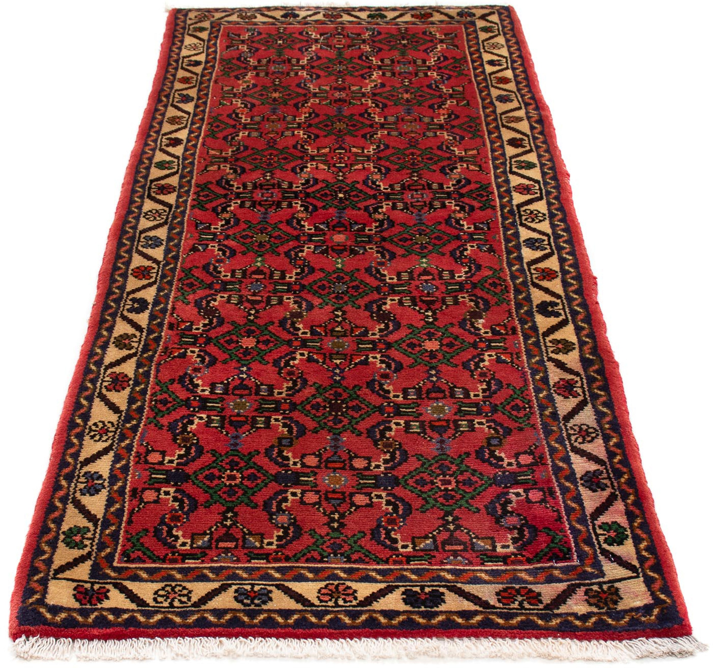 Image of morgenland Orientteppich »Perser - Nomadic - 200 x 76 cm - dunkelrot«, rechteckig, 10 mm Höhe, Wohnzimmer, Handgeknüpft, Einzelstück mit Zertifikat bei Ackermann Versand Schweiz