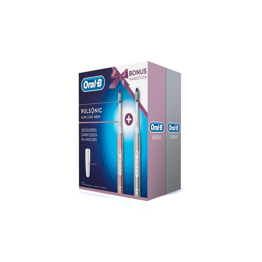 Oral-B Schallzahnbürste »Pulsonic Slim Luxe 4900«, 2 St. Aufsteckbürsten