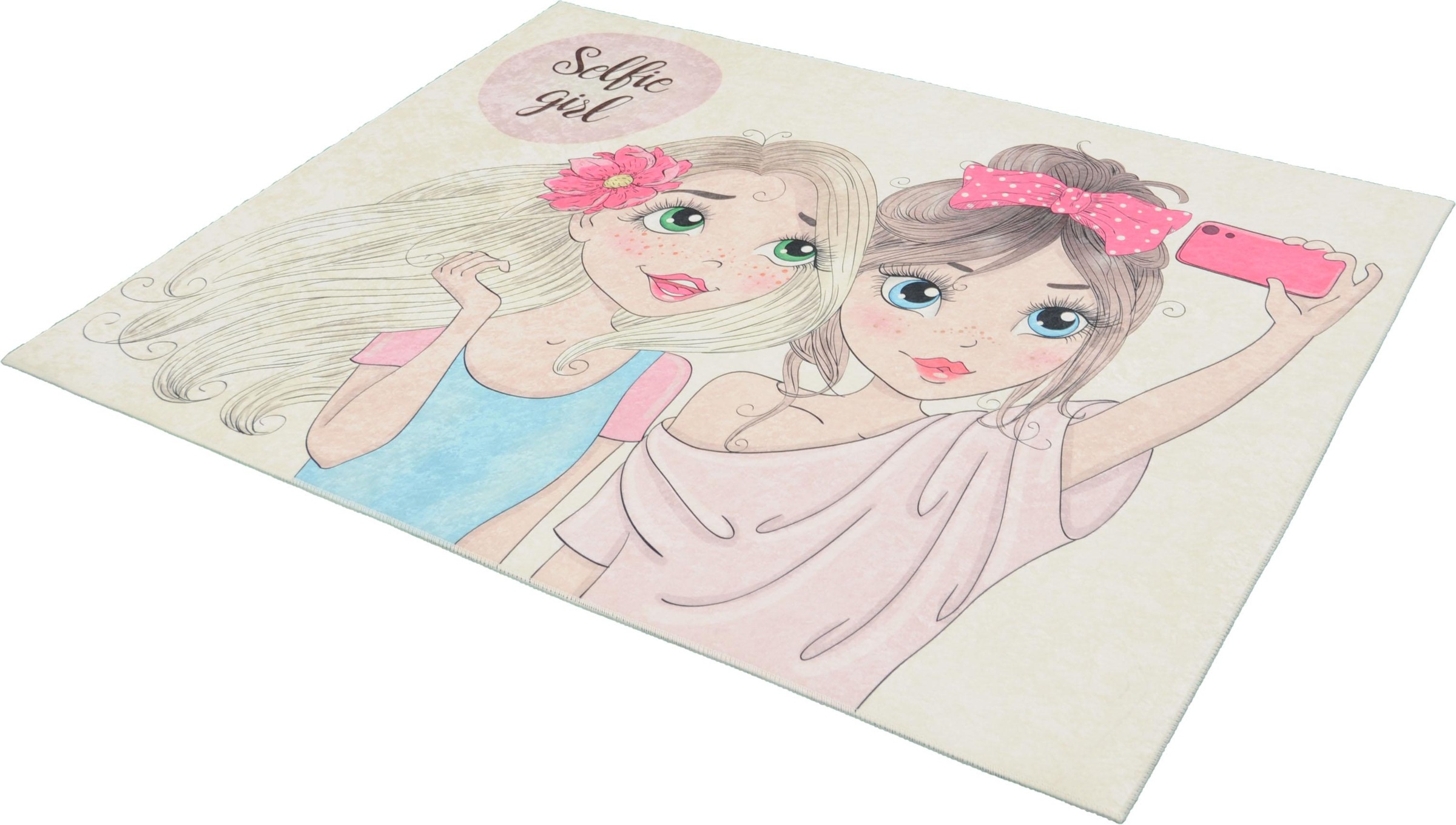 Image of merinos Teppich »Sunshine Kids1099«, rechteckig, 3 mm Höhe, Girly Design, Kurzflor, Wohnzimmer bei Ackermann Versand Schweiz