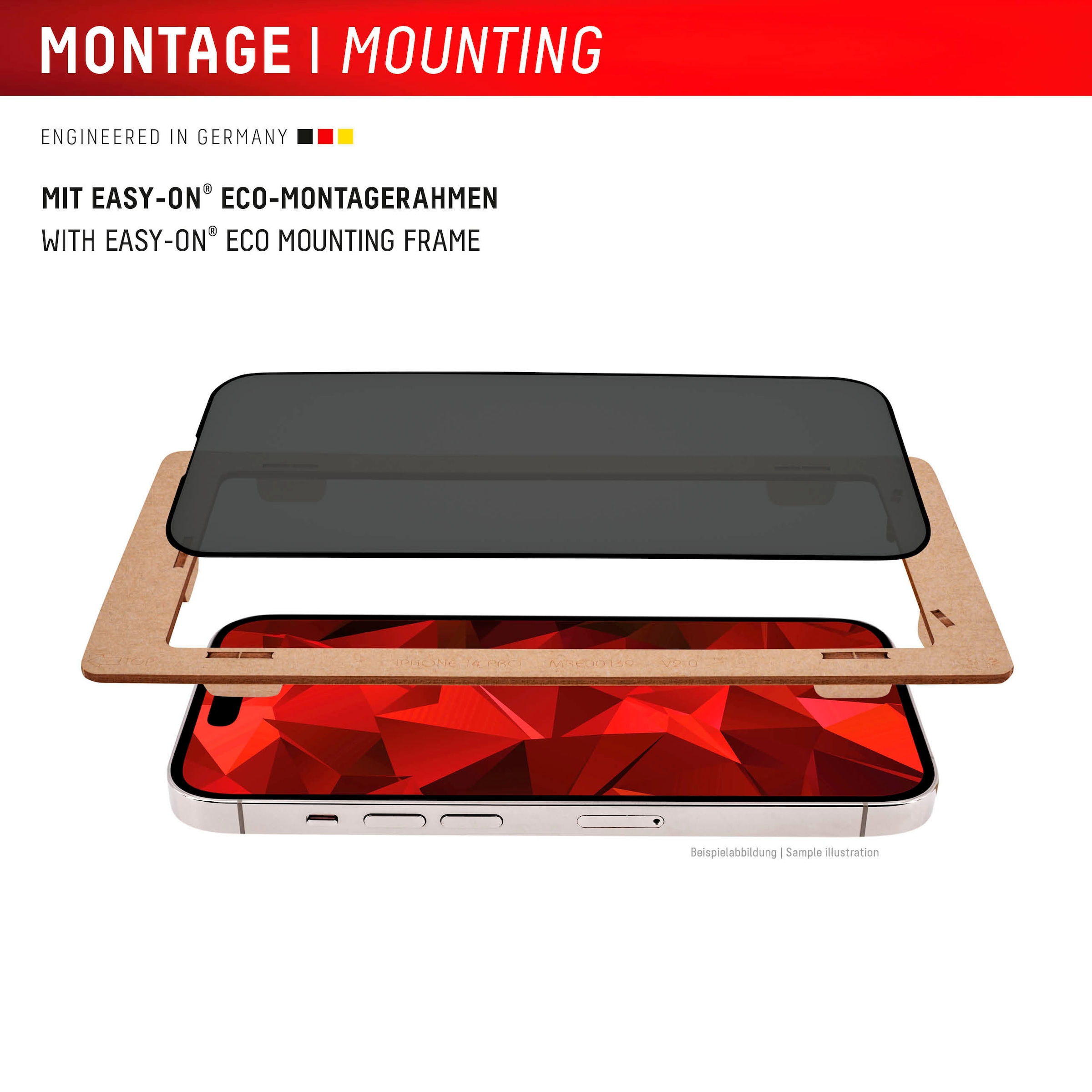 Displex Displayschutzglas »Privacy Glass« für Samsung Galaxy S24+;Samsung Galaxy S25+ Blickschutz Displayschutzfolie Displayschutz kratzer-resistent 10H