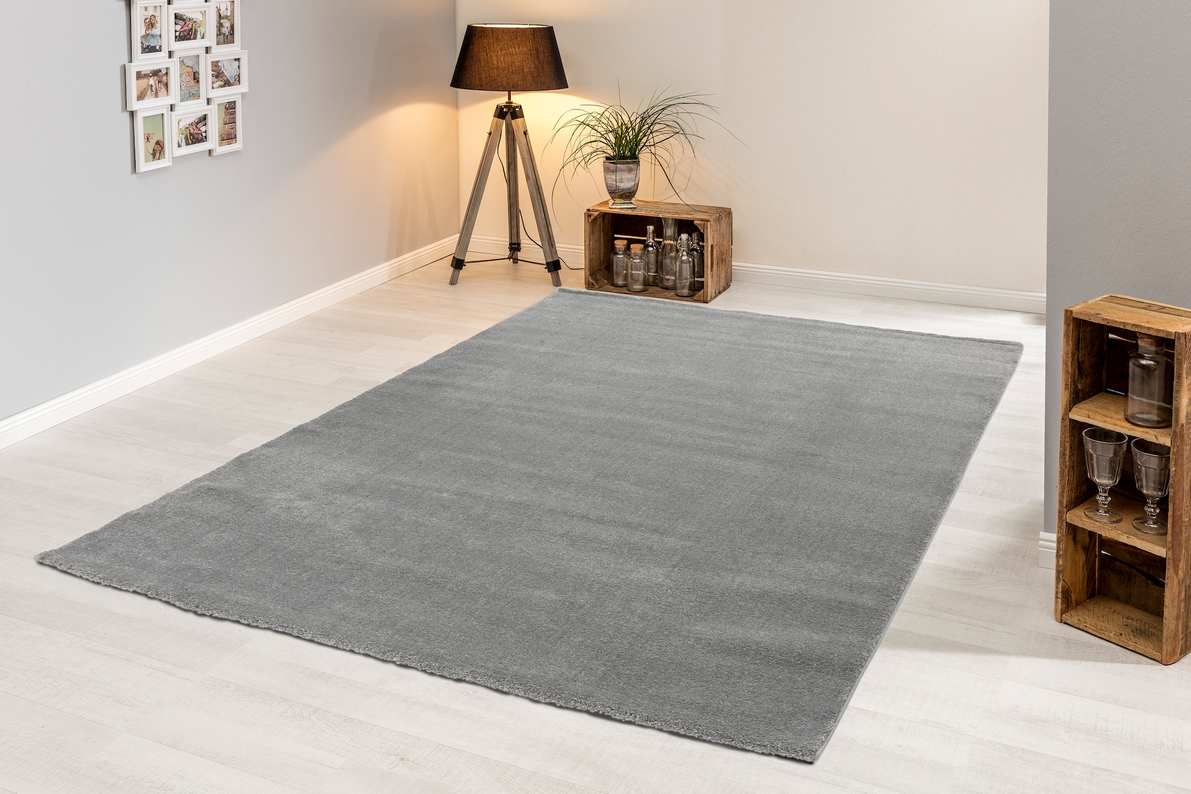 ASTRA Teppich »Domaso 250« rechteckig 18 mm Höhe pastell Farben, weiche Haptik, uni, leichter Glanz,Wohnzimmer