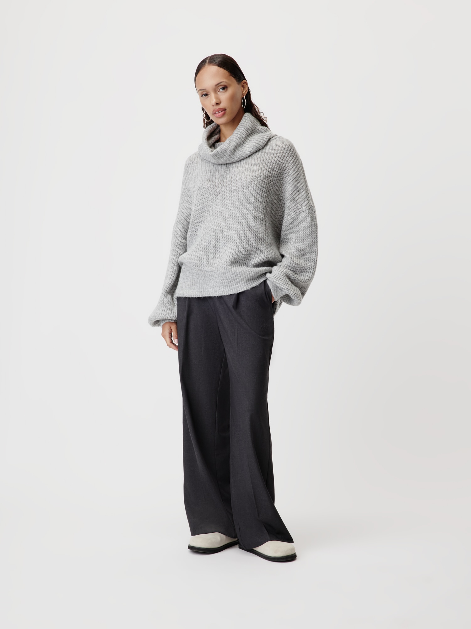 LeGer Strickpullover »Jarine, LeGer by Lena Gercke«, Loose fit mit Rundhalsausschnitt