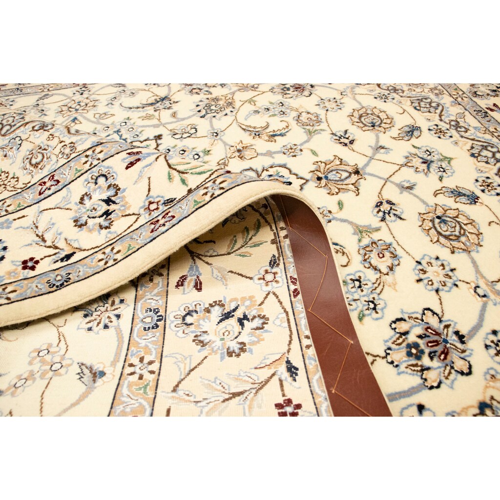 morgenland Teppich »Nain 6la Teppich handgeknüpft beige«, rechteckig