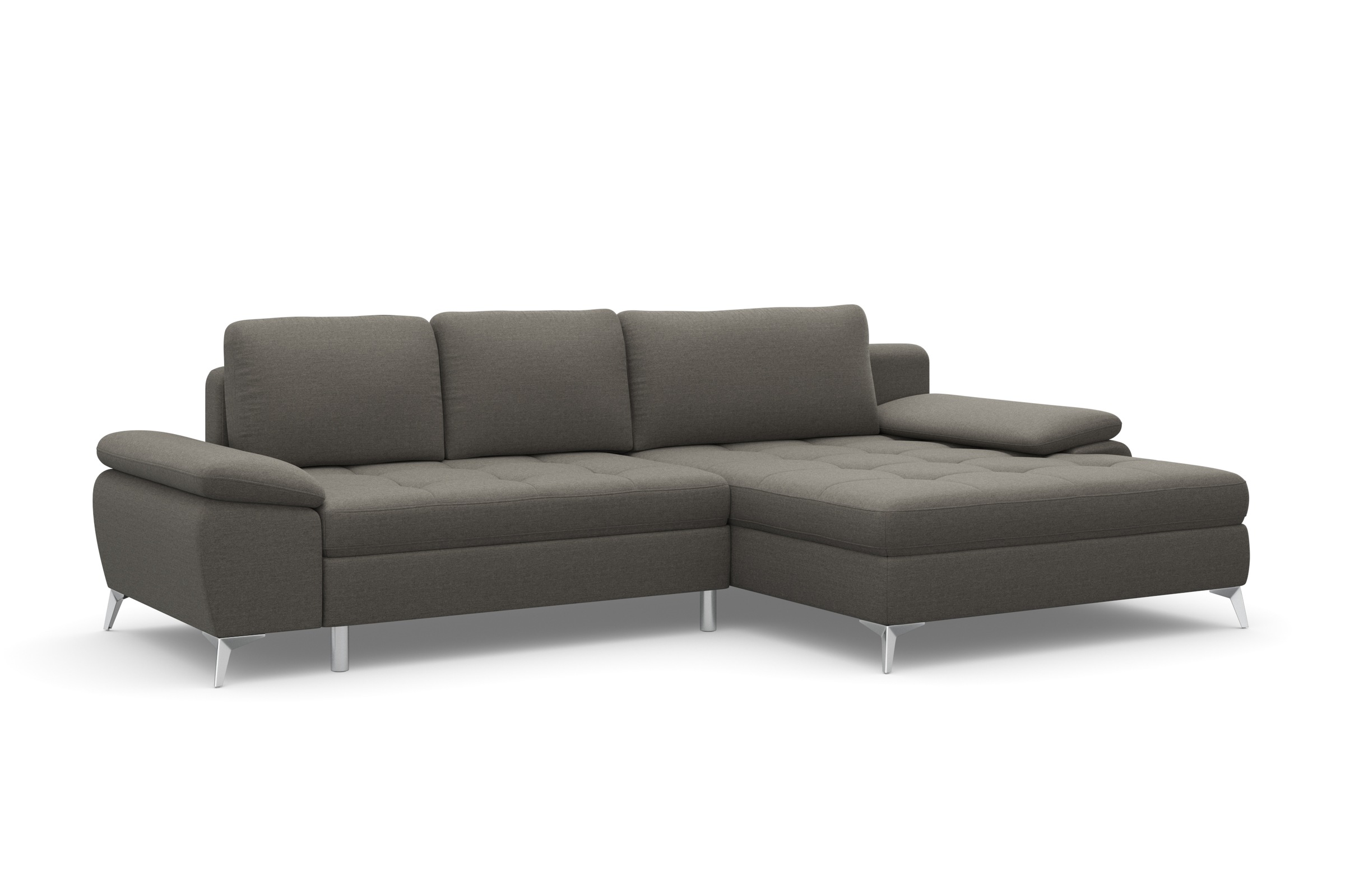 sit&more Ecksofa »Latigo L-Form«, mit Mega-Recamiere, wahlweise mit Bettfunktion und Bettkasten