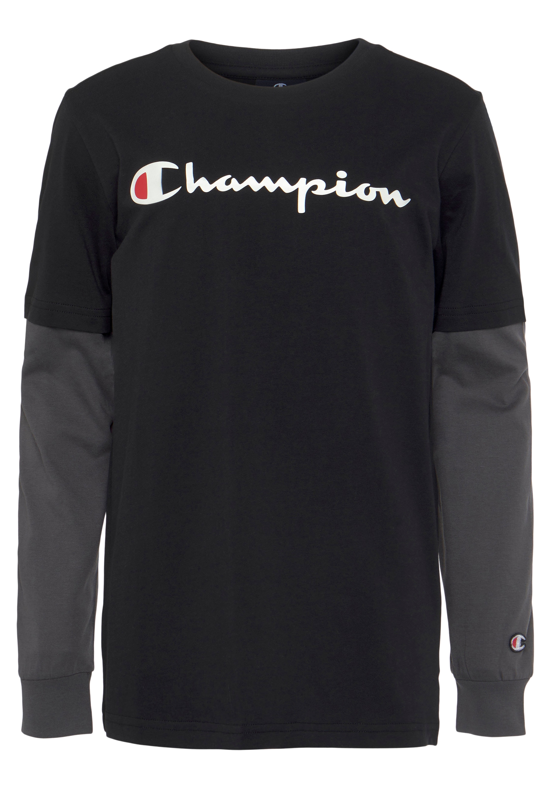 »Classic Long Kinder« versandkostenfrei Sleeve Champion Langarmshirt large auf Logo für - ♕