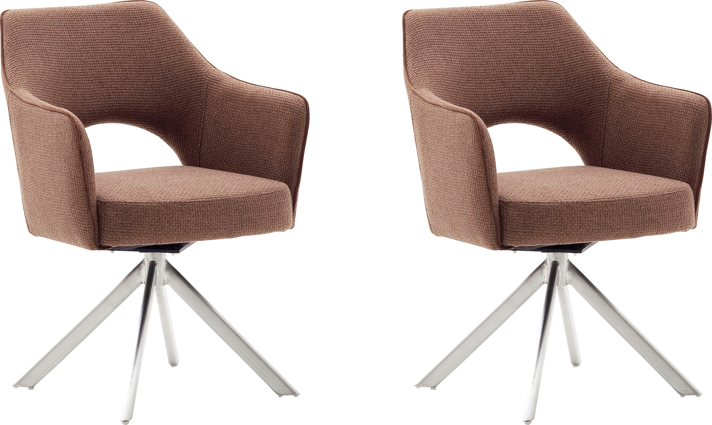 Image of MCA furniture 4-Fussstuhl "Tonala" (Set) 2 Stk.(2er-Set), 180 drehbar, Belastbarkeit 120 kg, Sitzhöhe ca. 49 cm
