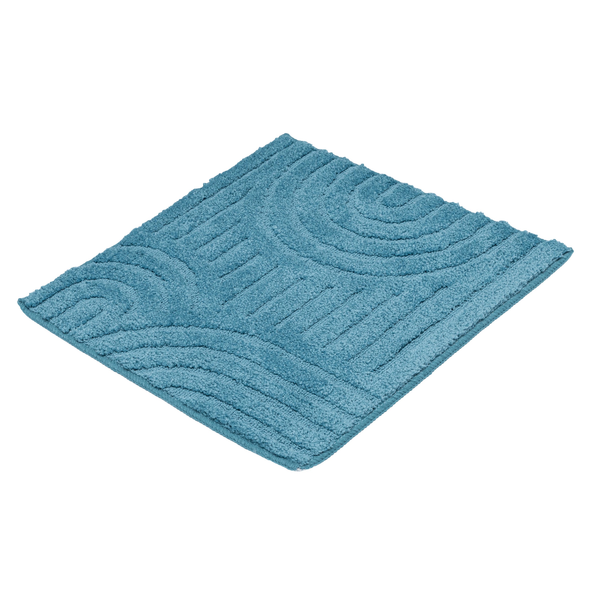 OTTO home Badematte "Zen, Badvorleger, Badezimmer Teppich, Duschvorleger" Höhe 10 mm rutschhemmend beschichtet fußbodenheizungsgeeignet  schnell trocknend Uni Farben, Hoch-Tief-Effekt, modernes Muster, Zen