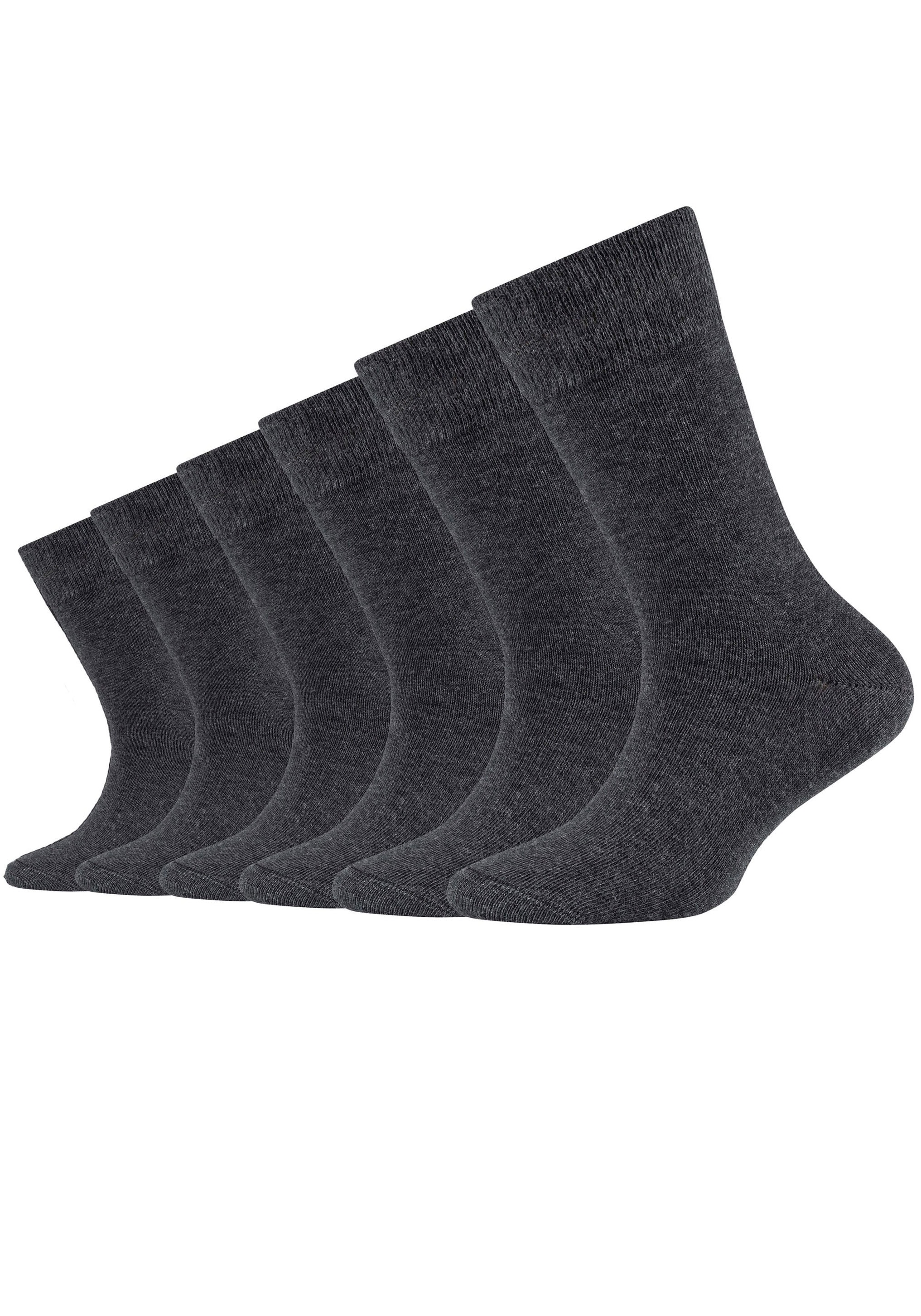 Socken, (6er-Pack), mit gekämmter Baumwolle