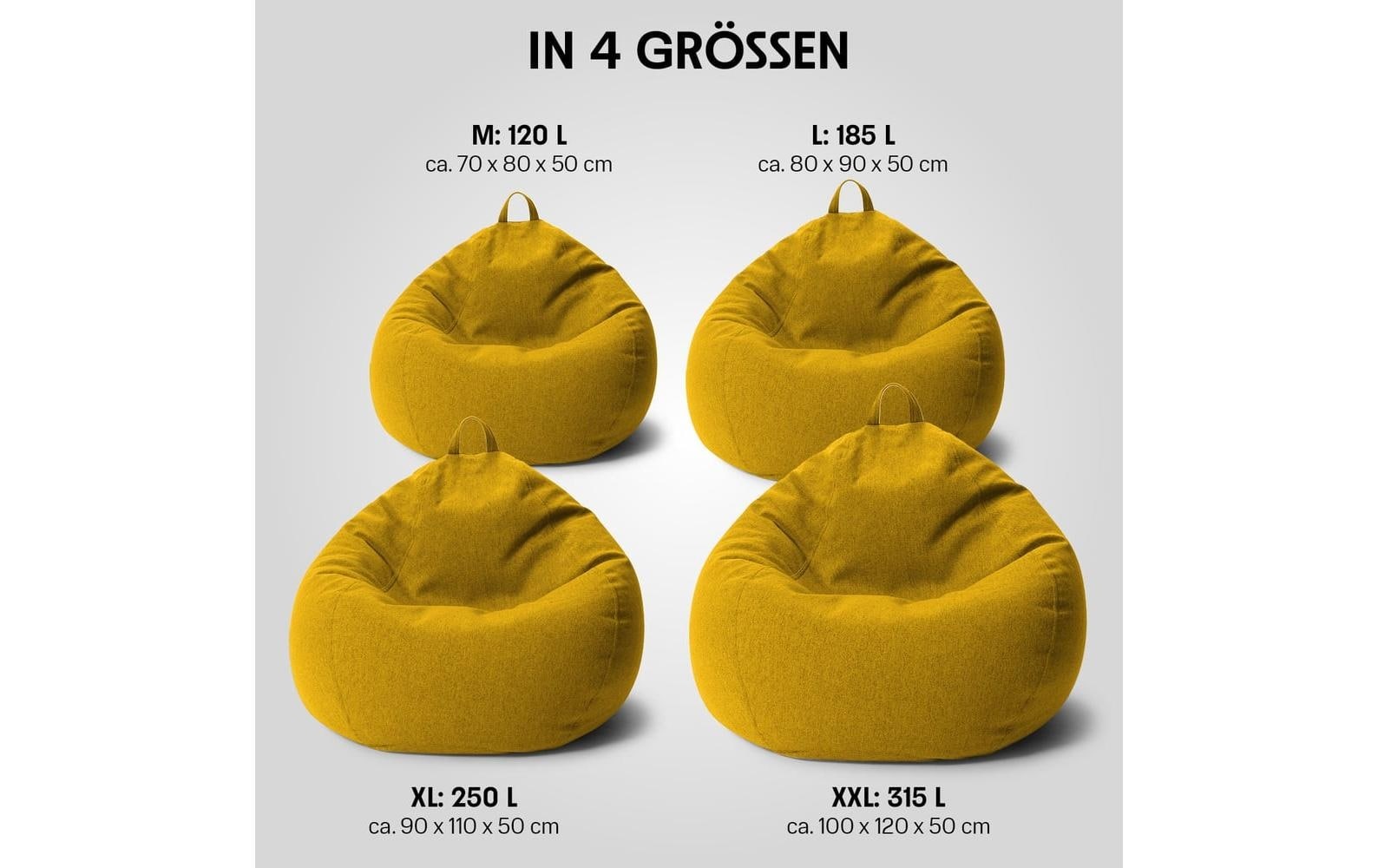   Pouf »Basic-Comfort 120 l Polyester (PES)«