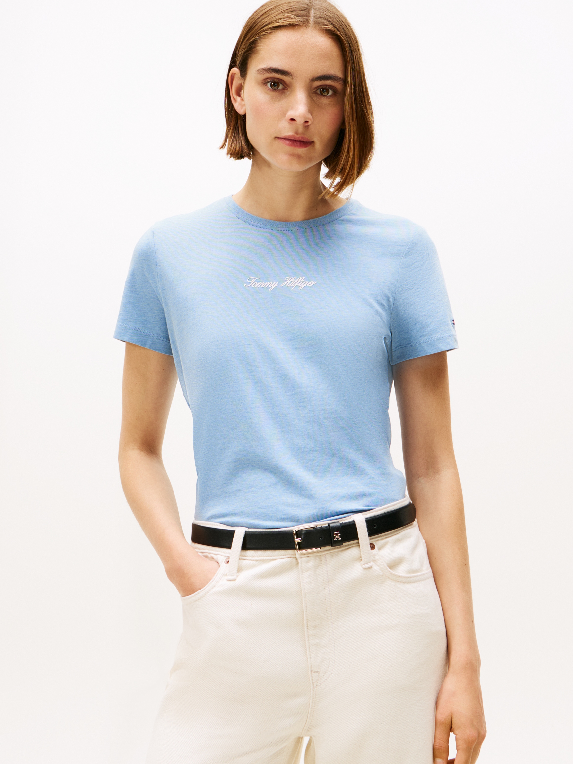 Image of Tommy Hilfiger Kurzarmshirt "CLASSIC SCRIPT REG SS TEE"