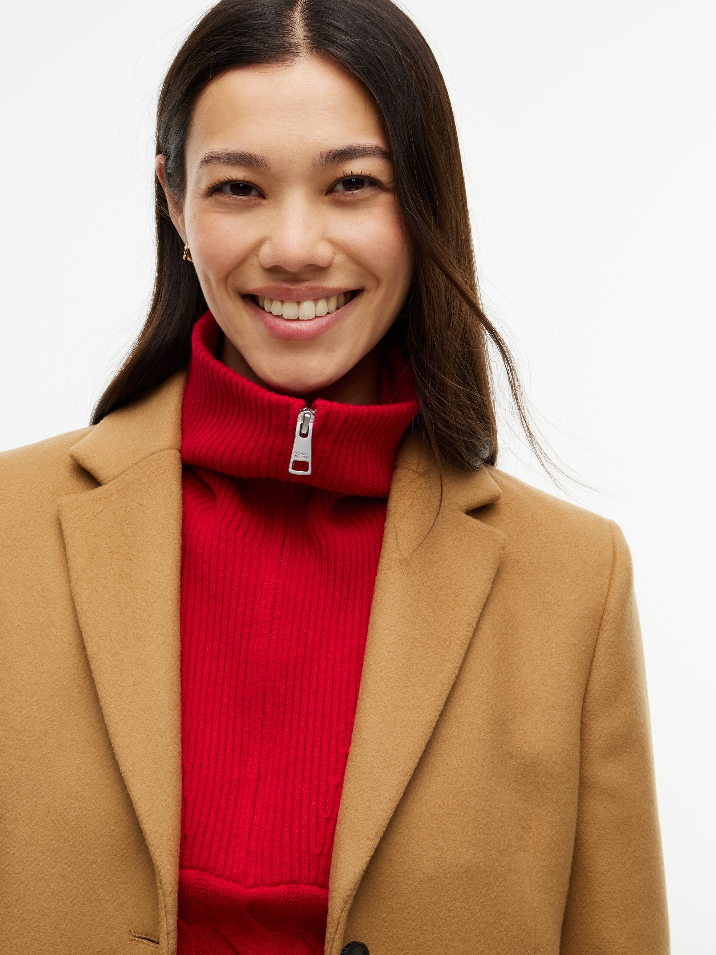 Tommy Hilfiger Manteau court »WOOL CLASSIC SB COAT« Materialmix, mit Wolle, auch in grossen Grössen
