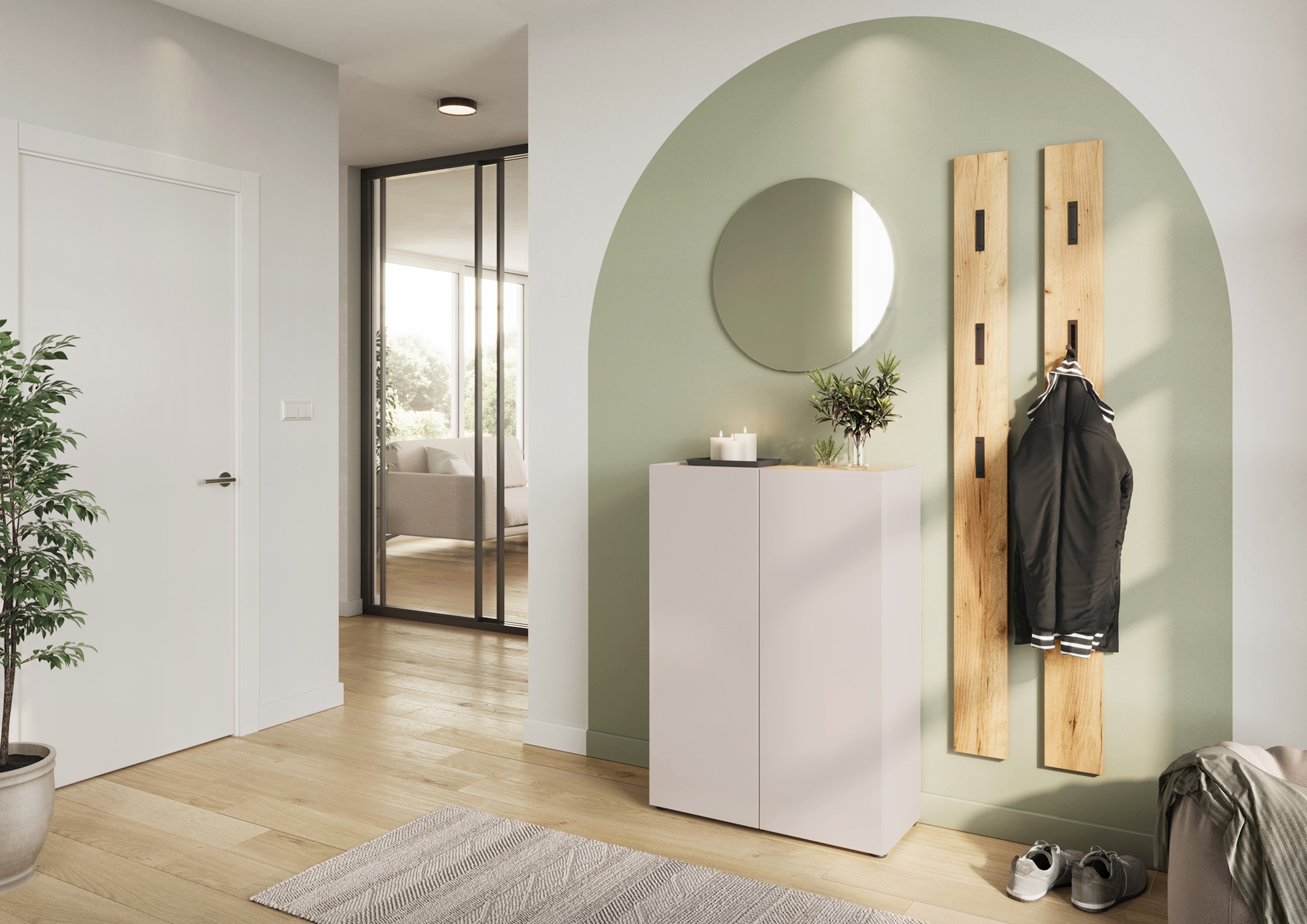 GERMANIA Armoire à chaussures »Alviano« 1 cuis tlg. Platz für bis zu 12 Paar Schuhe