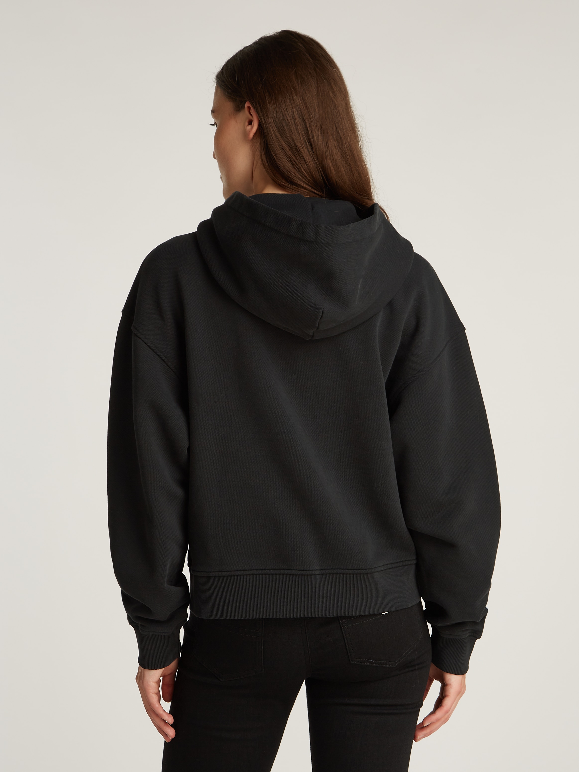 Tommy Jeans Curve Sweatshirt »Sweatshirt TJW BOXY BADG«, in Grossen Grössen, 2-Wege-Reissverschluss, mit Logostickerei