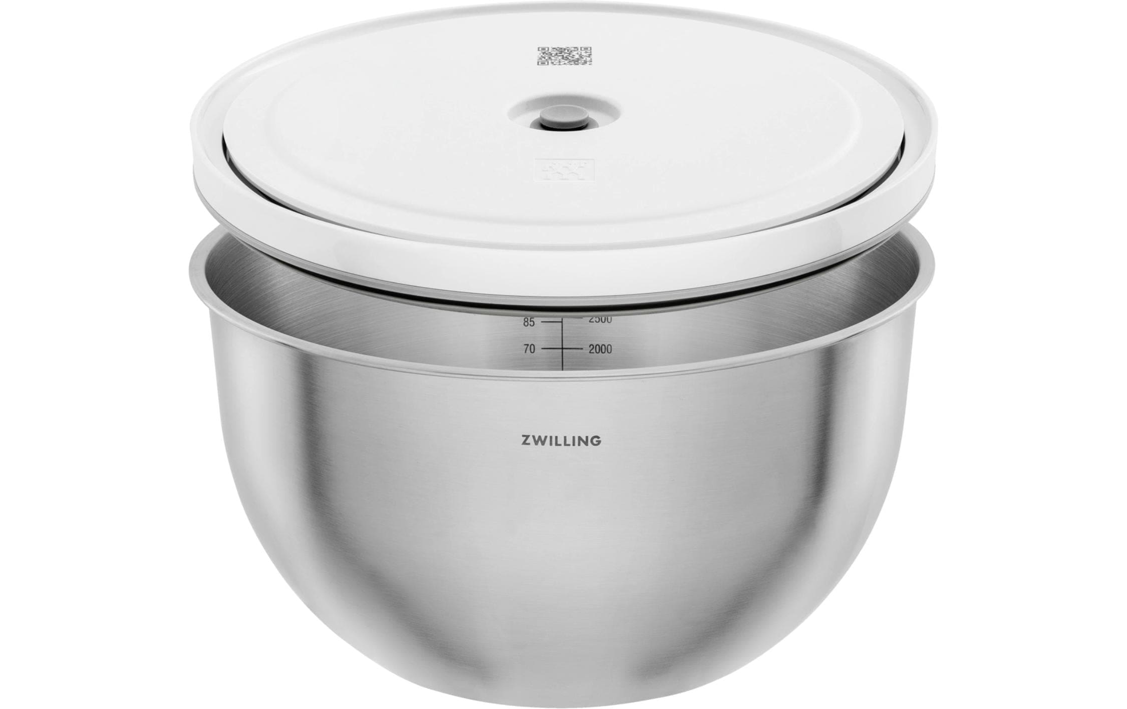 Zwilling Schüssel »Fresh & Save BOWLS« 2 aus Edelstahl Vakuumschüssel L / 24 cm, Edelstahl