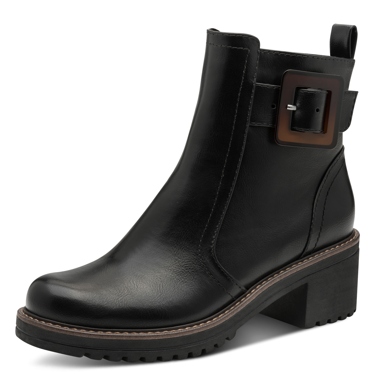 Image of MARCO TOZZI Stiefelette Blockabstz, Herbstboots mit hübscher Zierschnalle