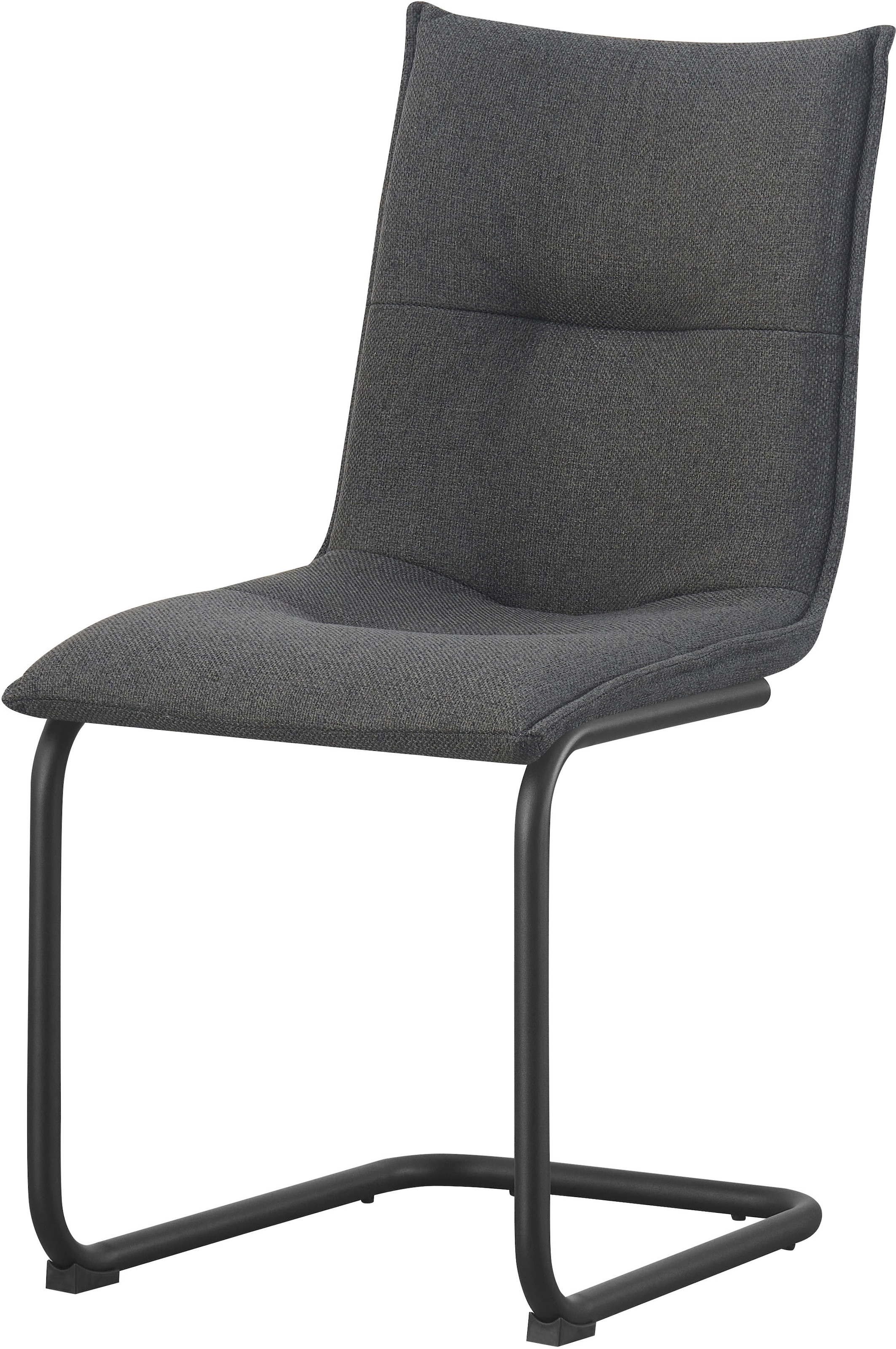 Home affaire Chaise de salle à manger »SARNIA, 2er Set, mit Metallgestell in matt schwarz« (Set) 2 cuisin verschiedenen Farben, Belsatbarkeit pro Stuhl 120 kg, Velour Stoff
