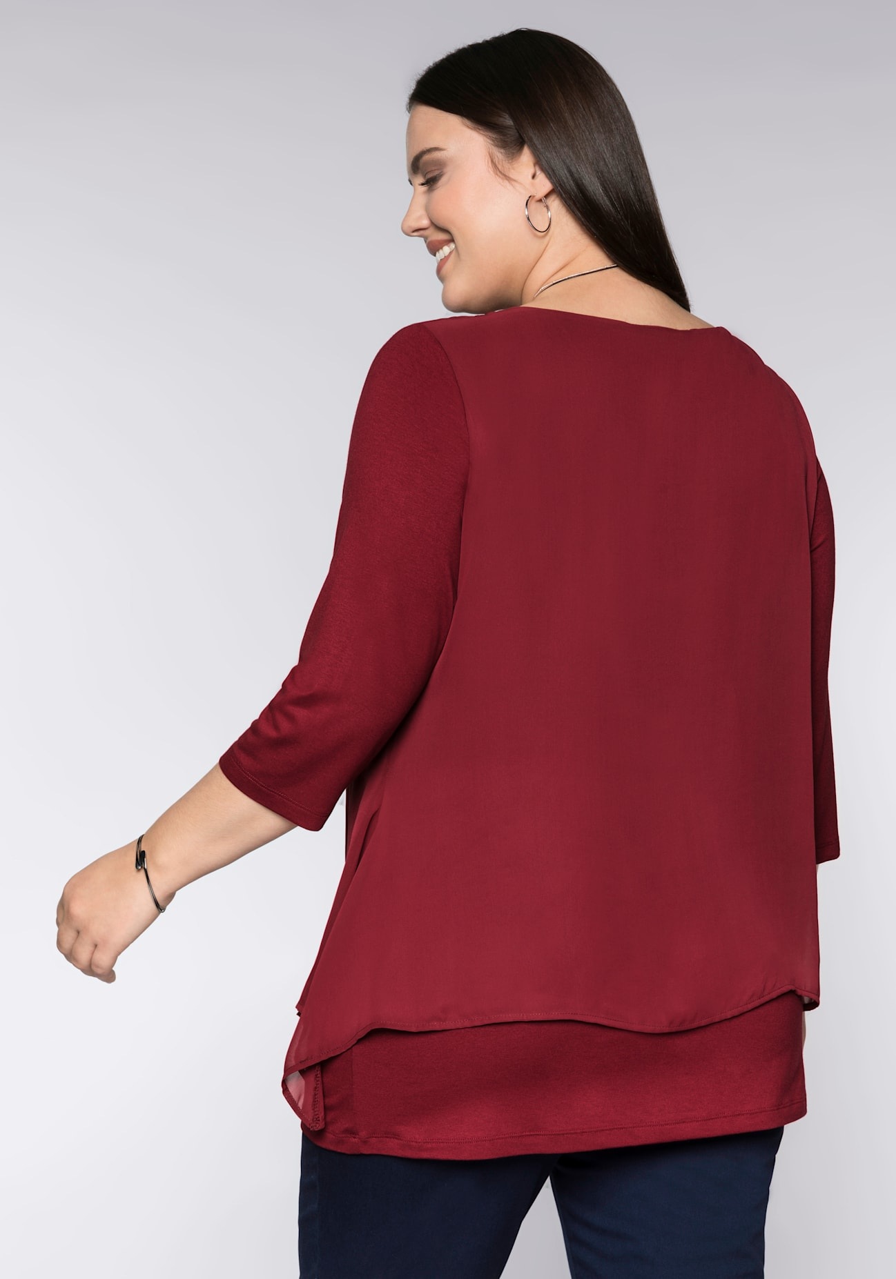 Sheego Blusenshirt »Blusenshirt«, (1 tlg.)