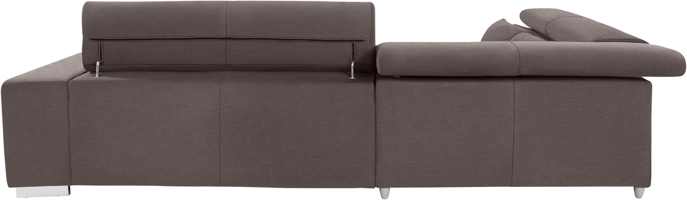 COTTA Ecksofa »Orion L-Form«, mit Kopfteilverstellung & 5 Nierenkissen