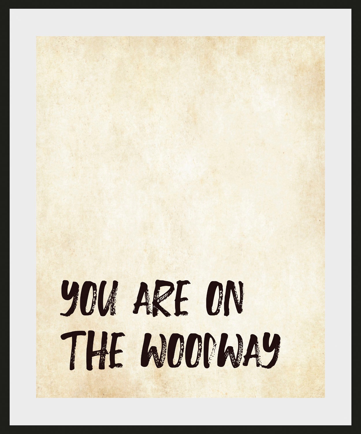 Image of queence Bild »YOU ARE ON THE WOODWAY«, Schriftzug, (1 St.) bei Ackermann Versand Schweiz