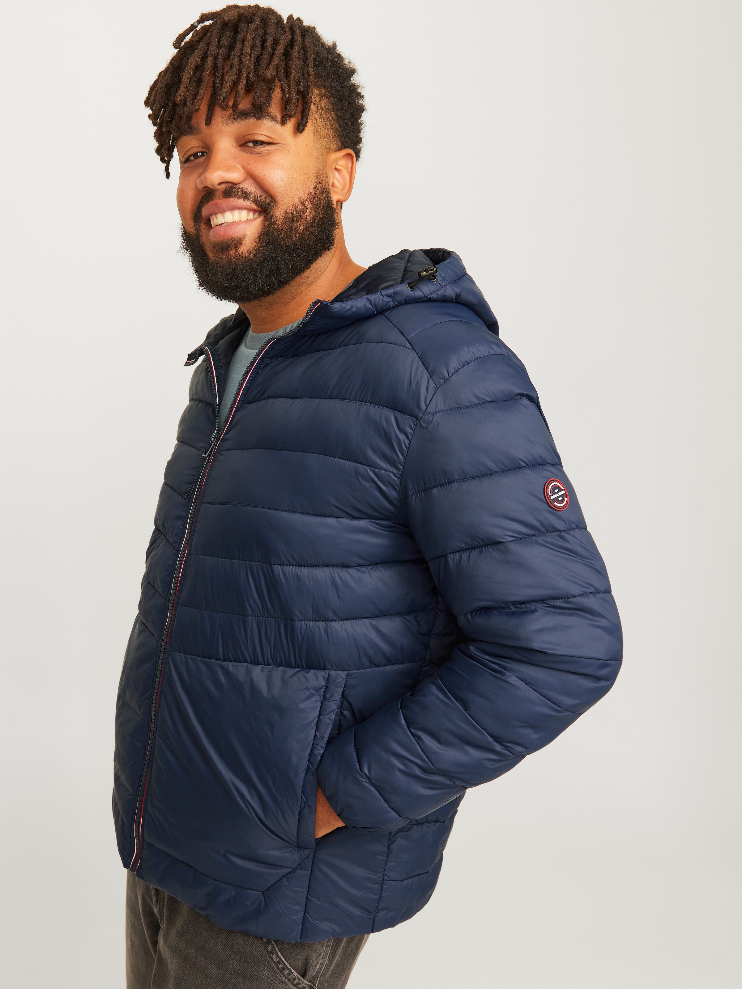 Jack & Jones PlusSize Steppjacke »JJESPRINT PUFFER HOOD NOOS PLS«, ohne Kapuze