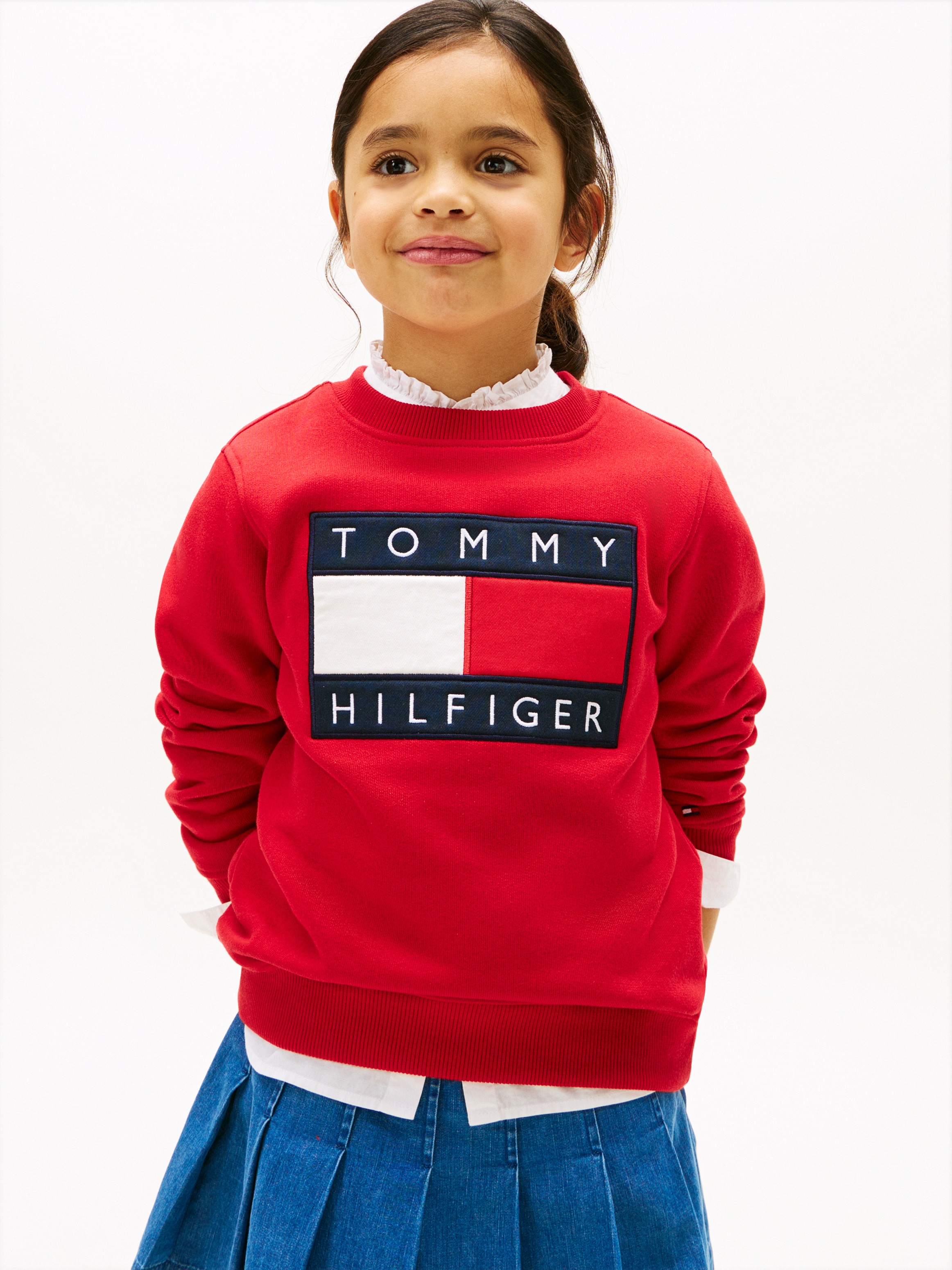Image of Tommy Hilfiger Sweatshirt, Kinder bis 16 Jahre, mit Rundhalsausschnitt