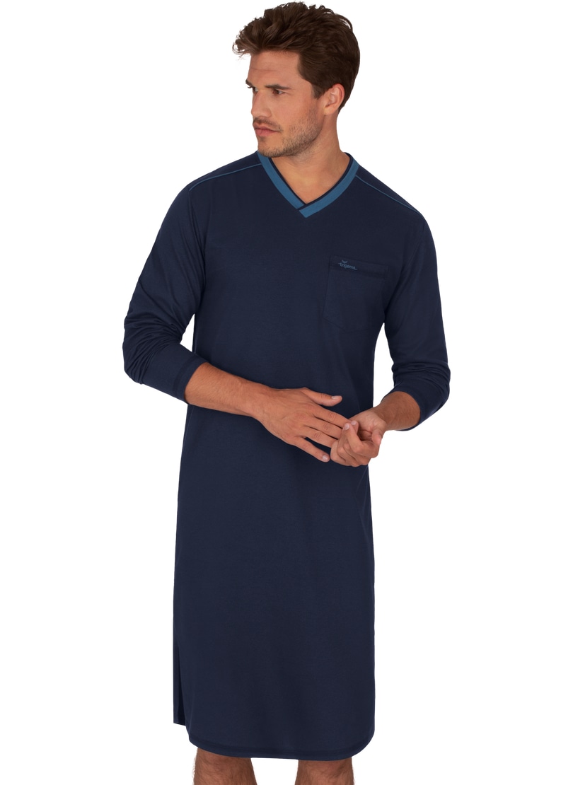♕ Trigema Pyjama »TRIGEMA Biobaumwolle Herren-Nachthemd aus versandkostenfrei (kbA)« auf