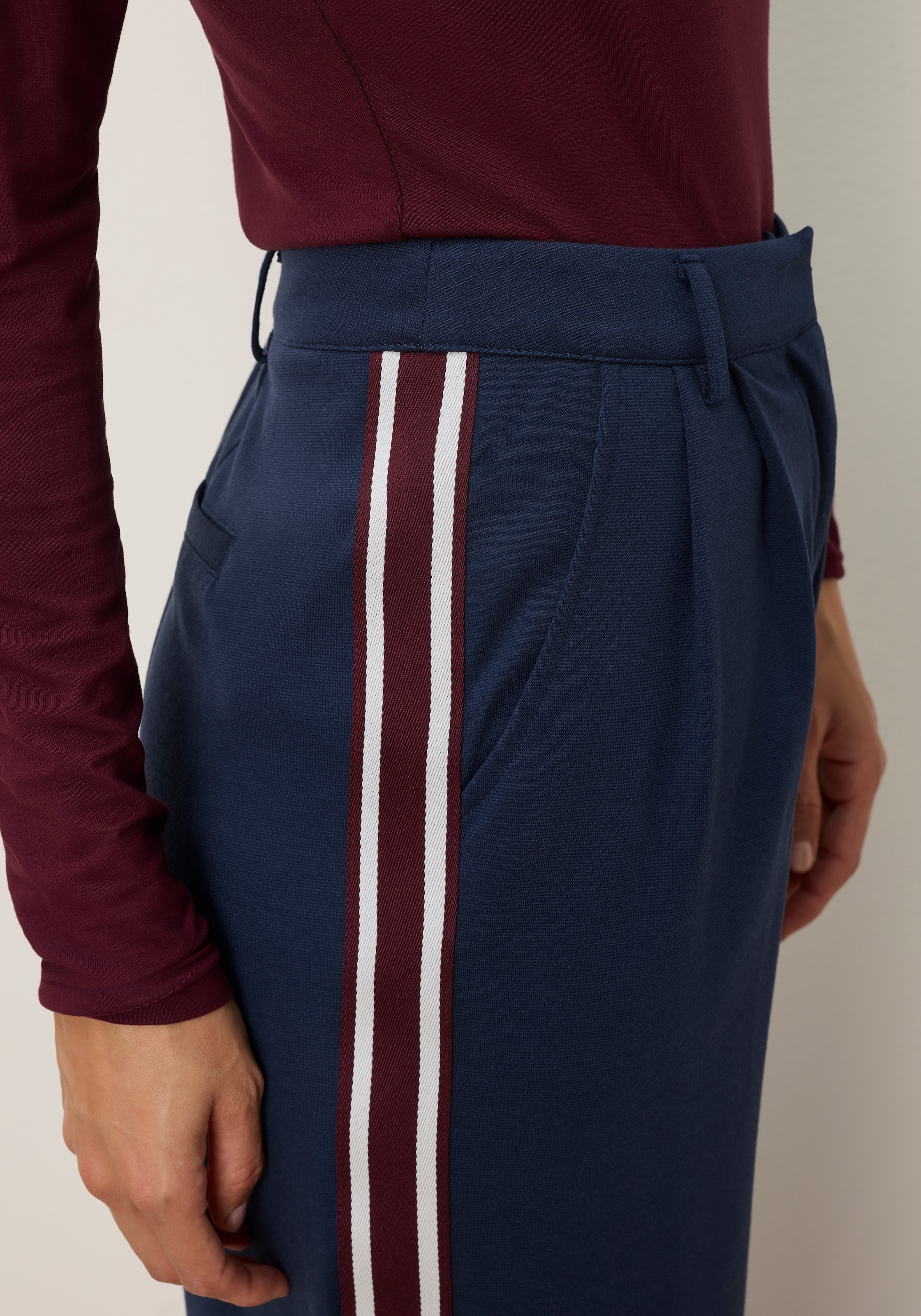 Tamaris Pantalon palazzo »mit Kontraststreifen, im modernem Look«  avec jambe large