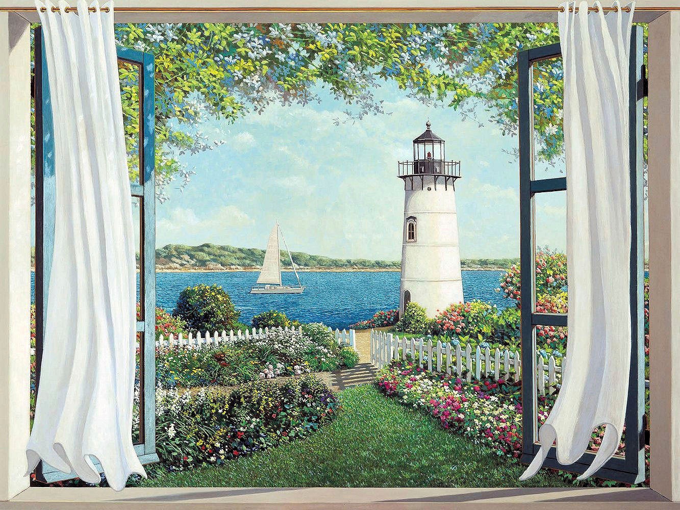 Image of Home affaire Kunstdruck »ANDREA DEL MISSIER / Finestra sul faro«, (1 St.) bei Ackermann Versand Schweiz