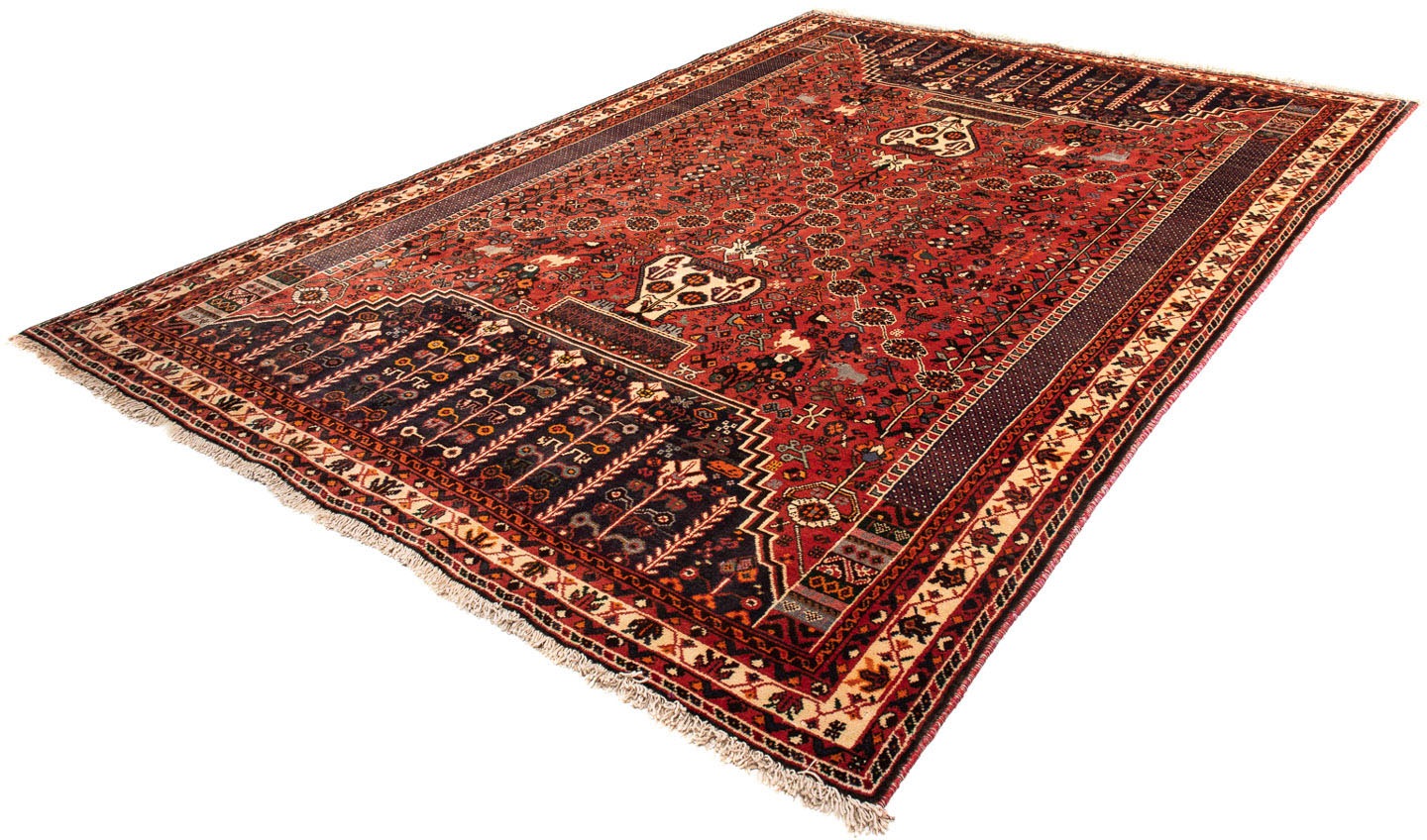 Image of morgenland Orientteppich »Perser - Nomadic - 297 x 207 cm - dunkelrot«, rechteckig, 10 mm Höhe, Wohnzimmer, Handgeknüpft, Einzelstück mit Zertifikat bei Ackermann Versand Schweiz