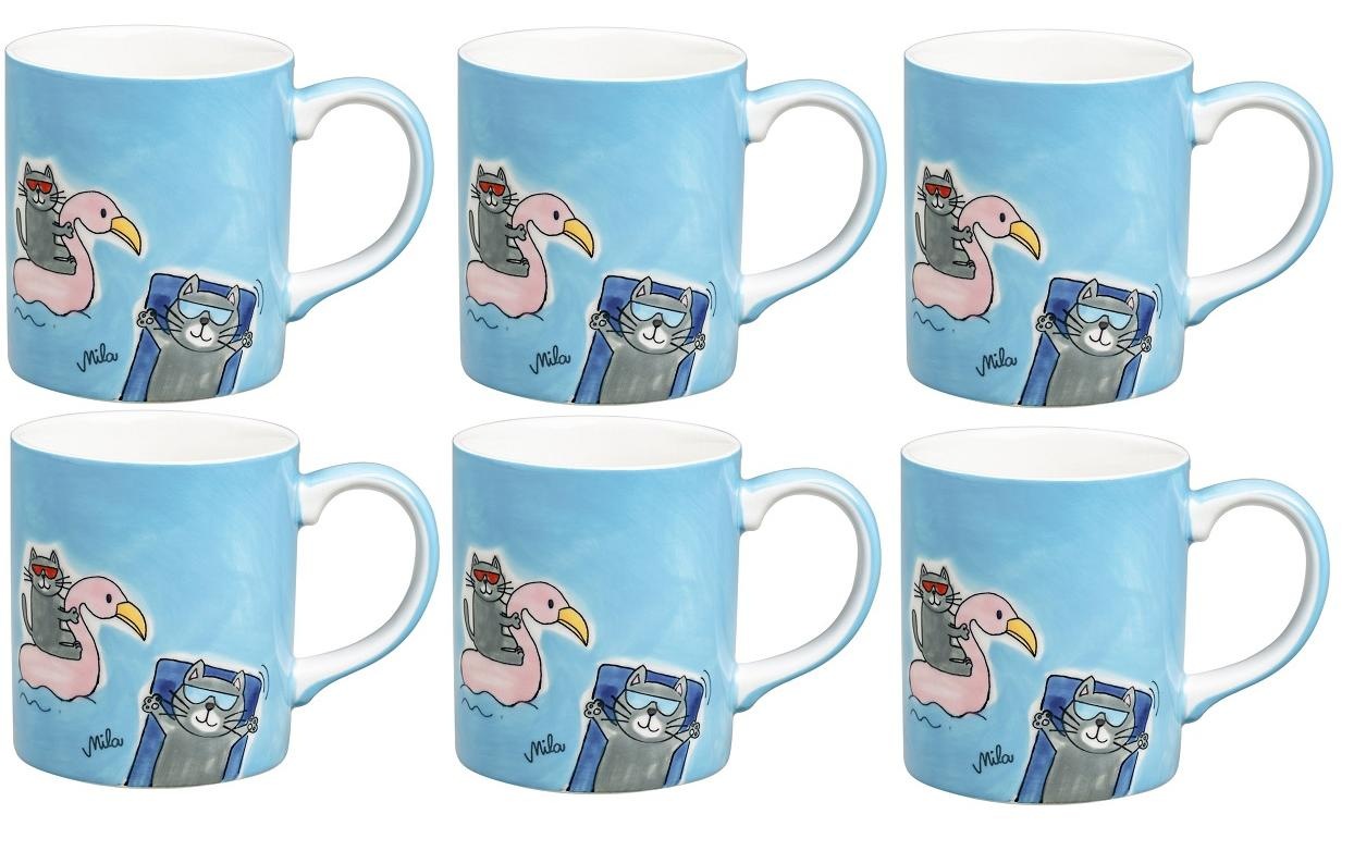 Image of Mila Cappuccinotasse »Summer Cats 180 ml« bei Ackermann Versand Schweiz