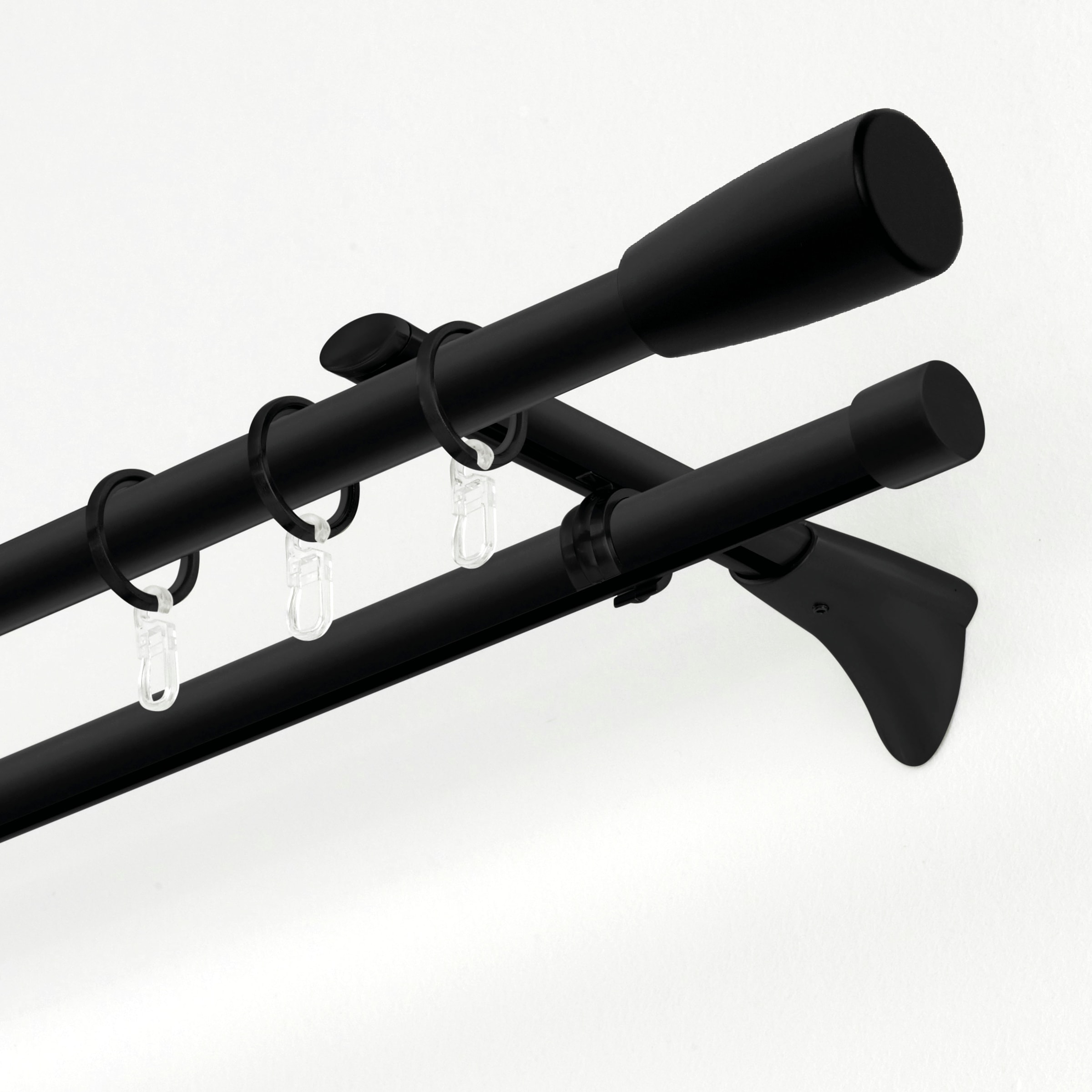 Image of GARDINIA Gardinenstangen-Endstück »Chicago schwarz-matt«, Einzelprogramm Chicago 20 mm bei Ackermann Versand Schweiz