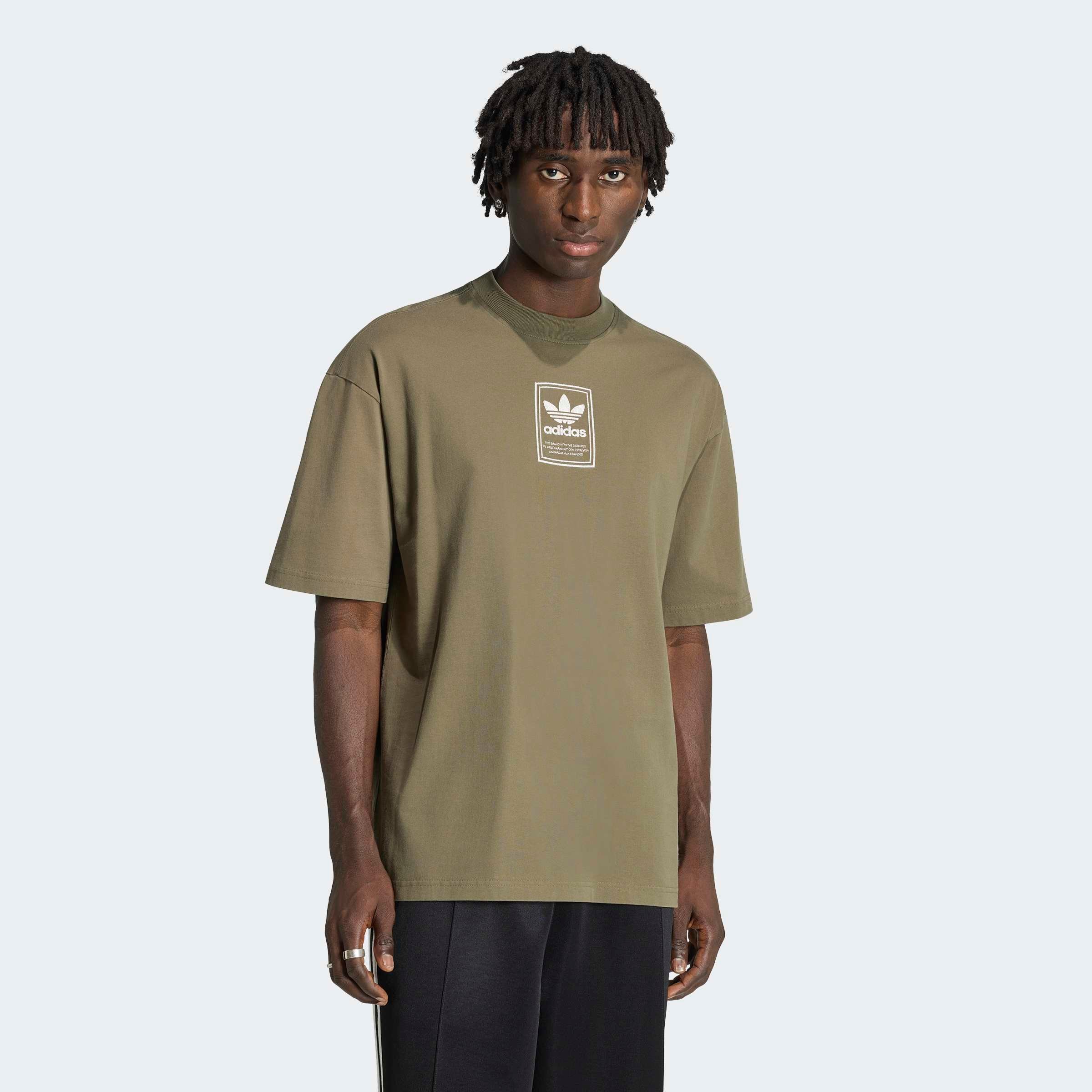Image of adidas Originals T-Shirt "ELEVATED GFX" mit regulärem Schnitt, ohne Verschluss, aus Single Jersey