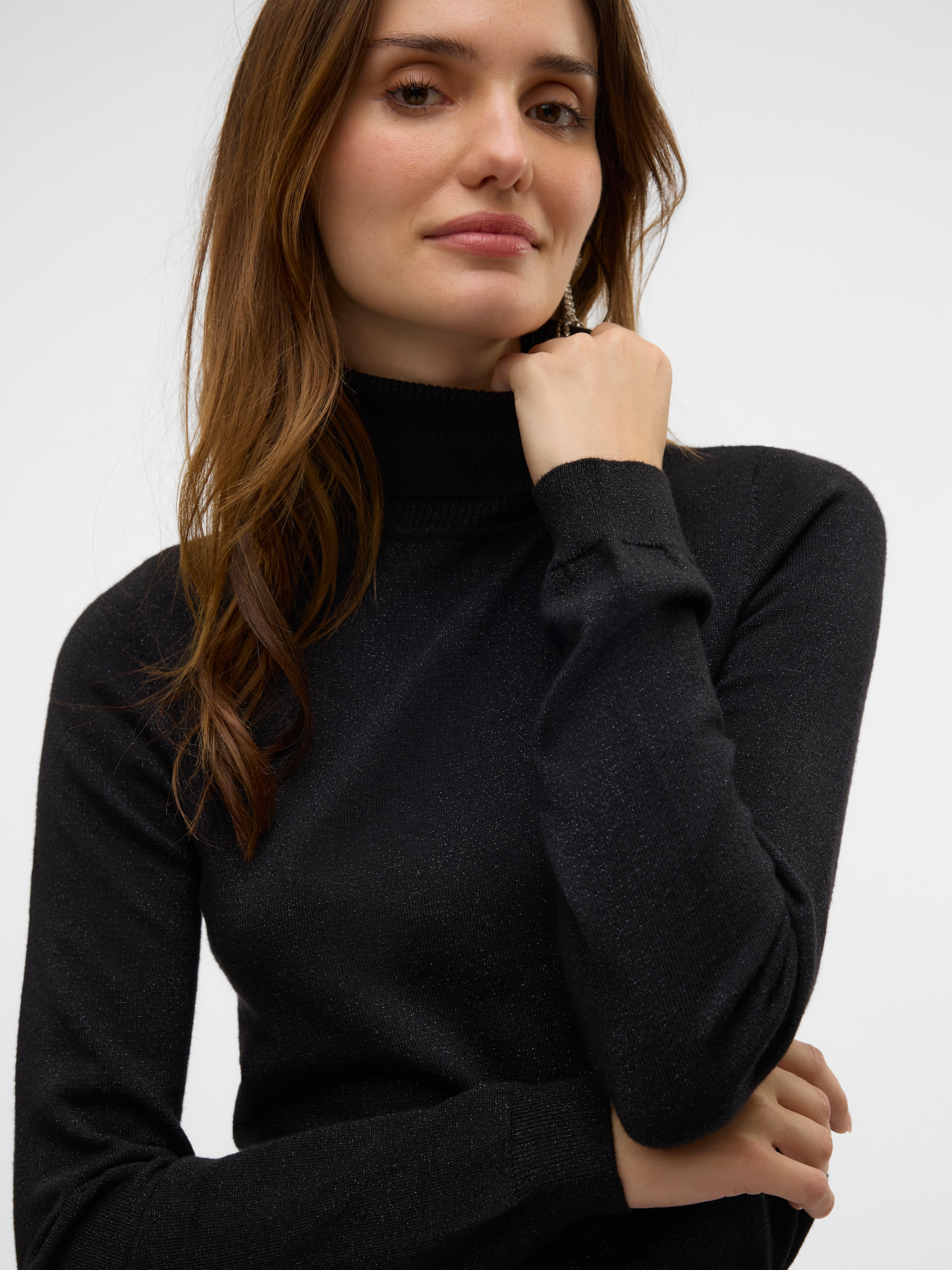 Vero Moda Rollkragenpullover »VMHAPPYSHINE LS ROLLNECK PULLOVER BOO«