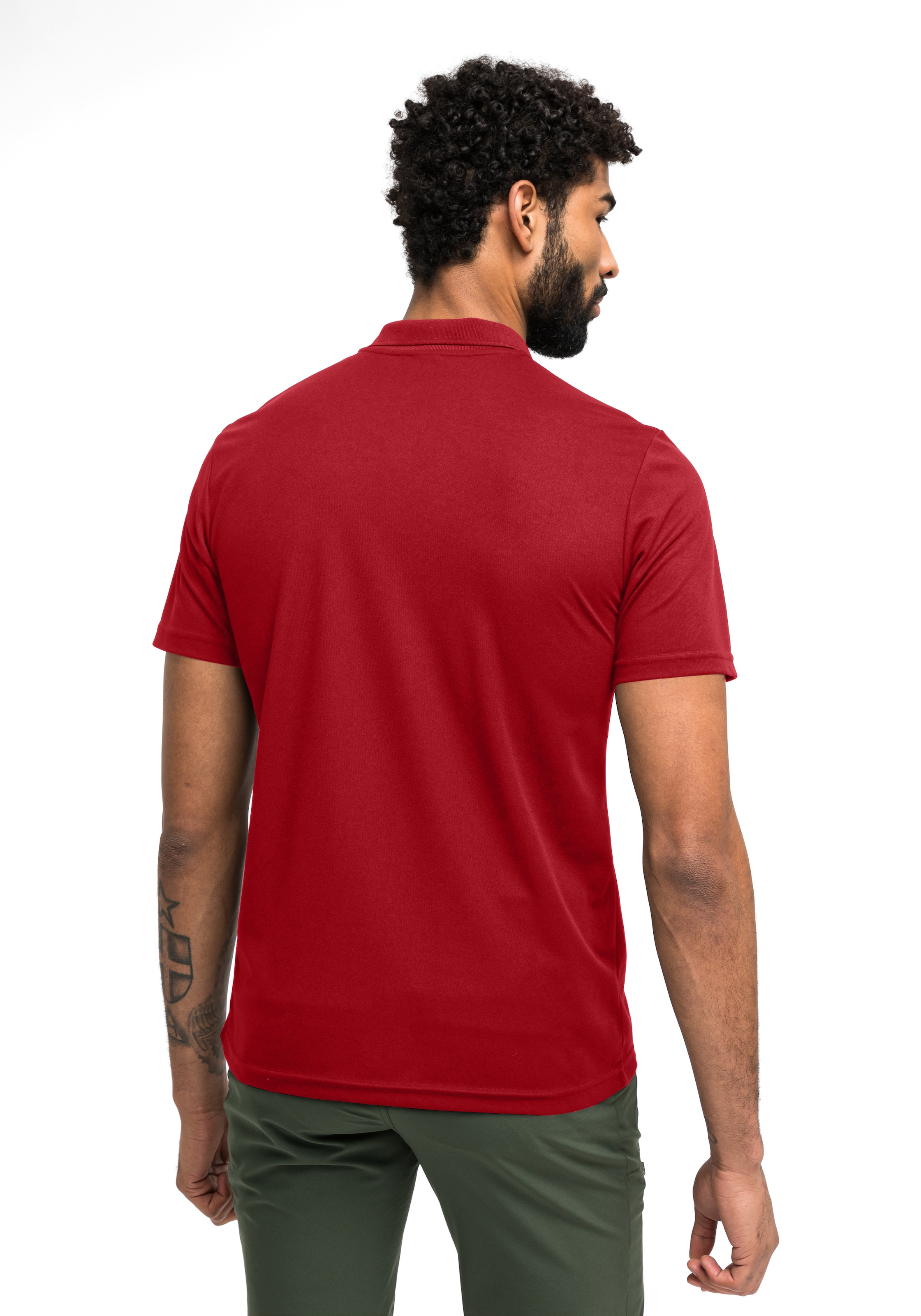 Maier Sports Poloshirt »Ulrich« Herren Polo kurzarm, leichtes Shirt, Funktionsshirt mit Kragen Reg Fit