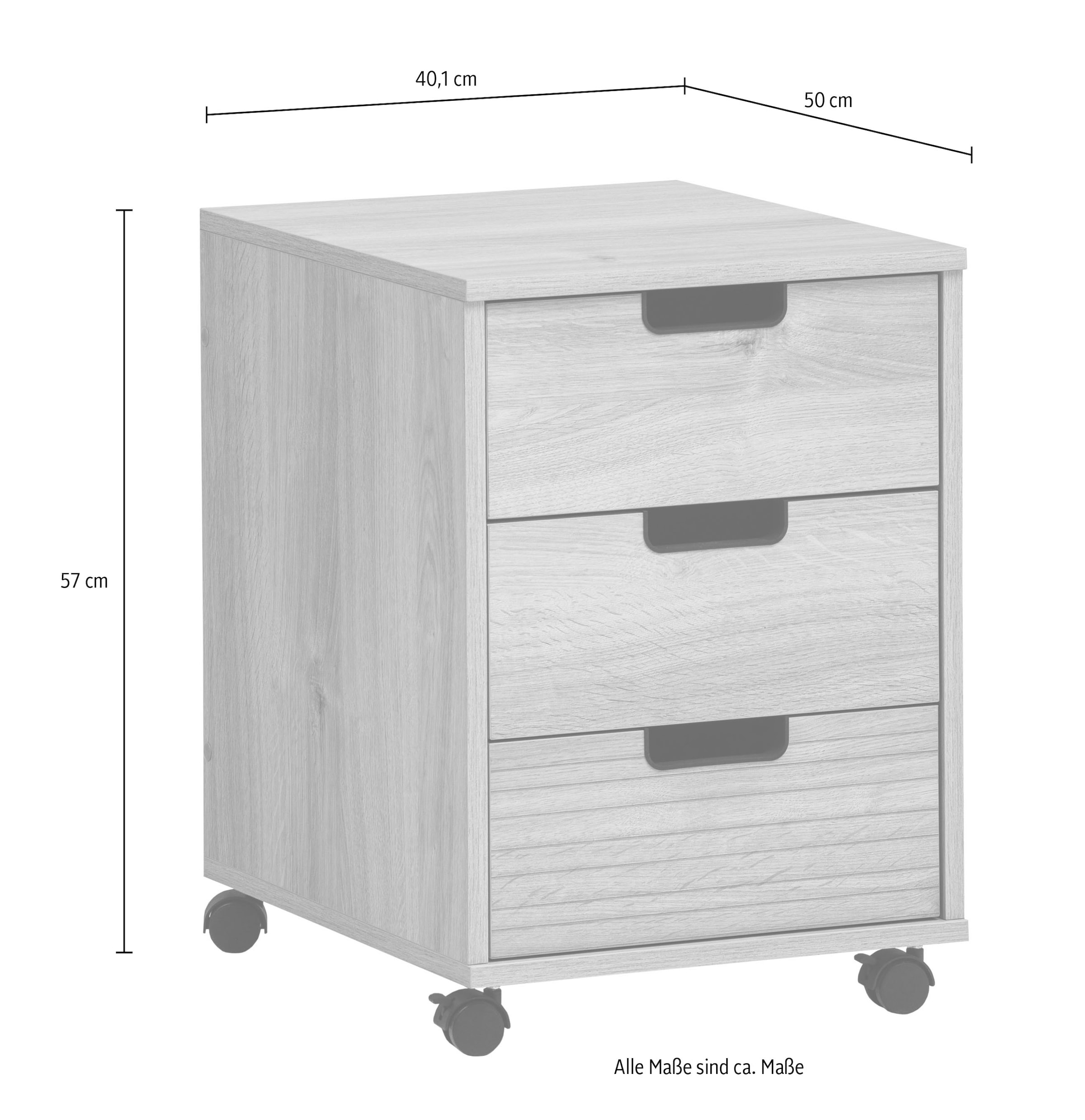 Schildmeyer Rollcontainer »Emmik, Breite 40,1 cm, mit 3 Schubkästen« 1 Stk. tlg. Made in Germany
