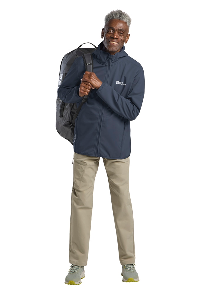 Jack Wolfskin Softshelljacke »BORNBERG HOODY M« mit Kapuze mit Kapuze, winddicht, wasserabweisend, atmungsaktiv