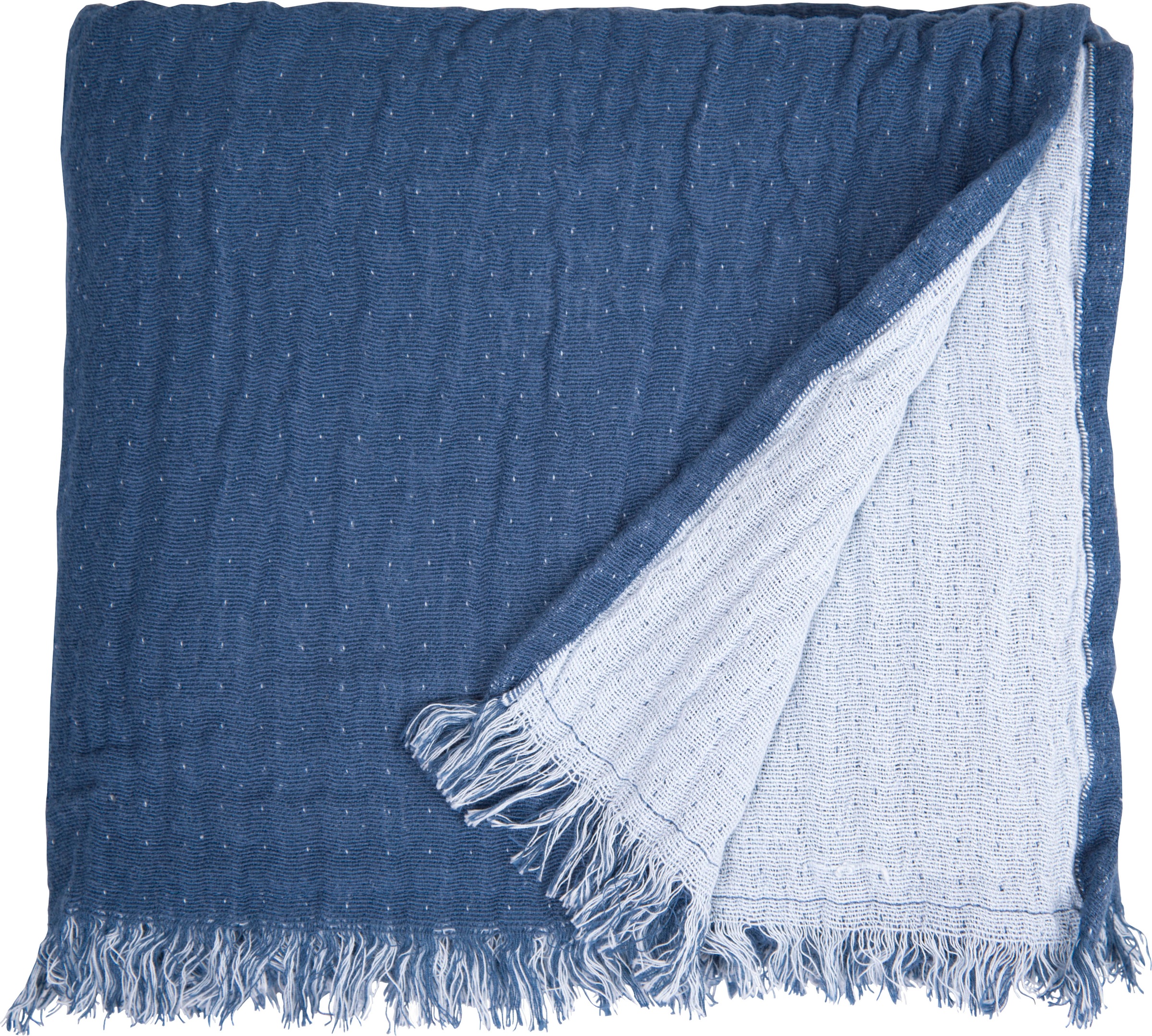 Image of TOM TAILOR Plaid »Fringed Cotton«, mit Fransen, Kuscheldecke bei Ackermann Versand Schweiz